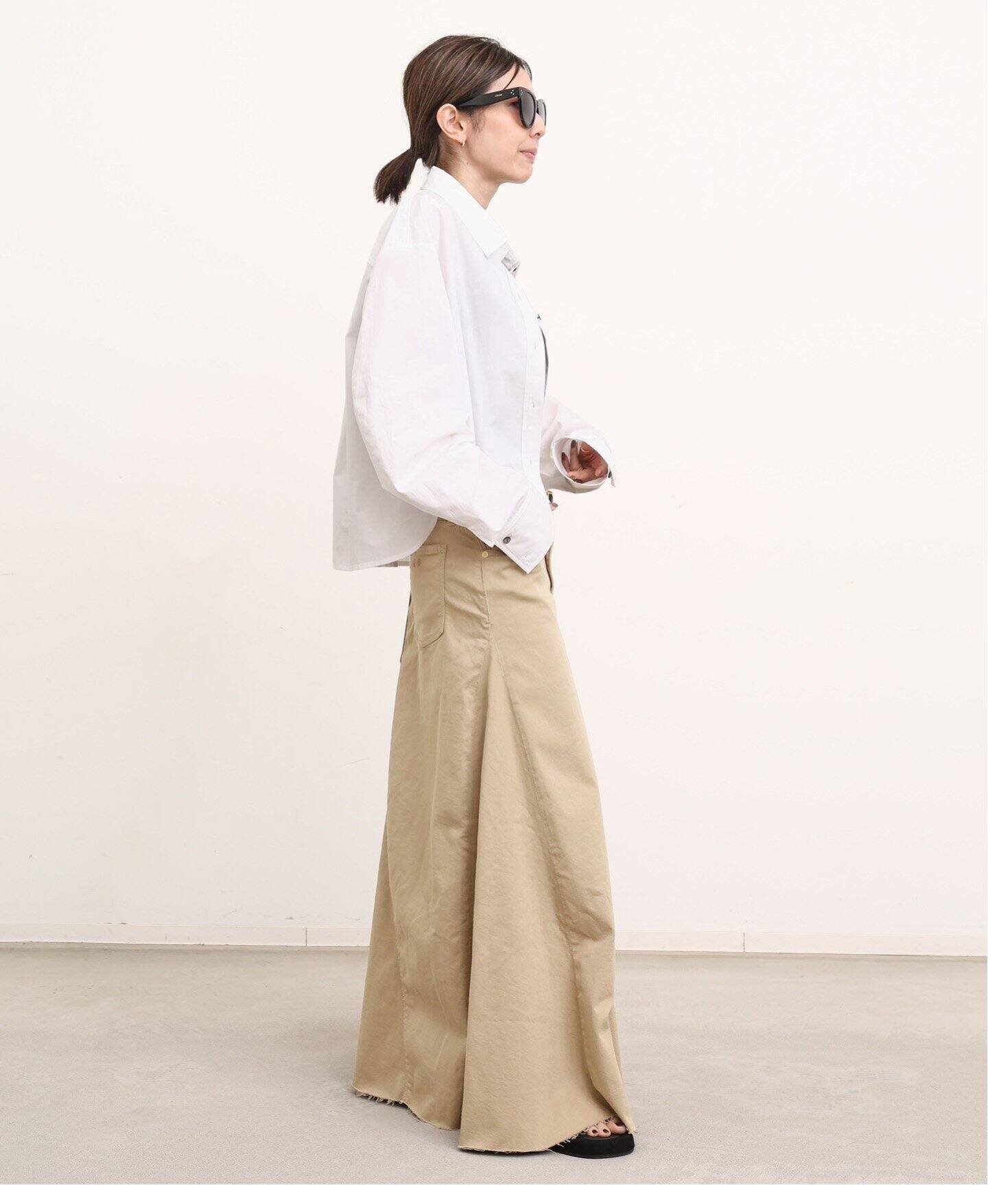 GOOD GRIEF！/グッドグリーフ】Chino Volume Skirt（ロング・マキシ丈  