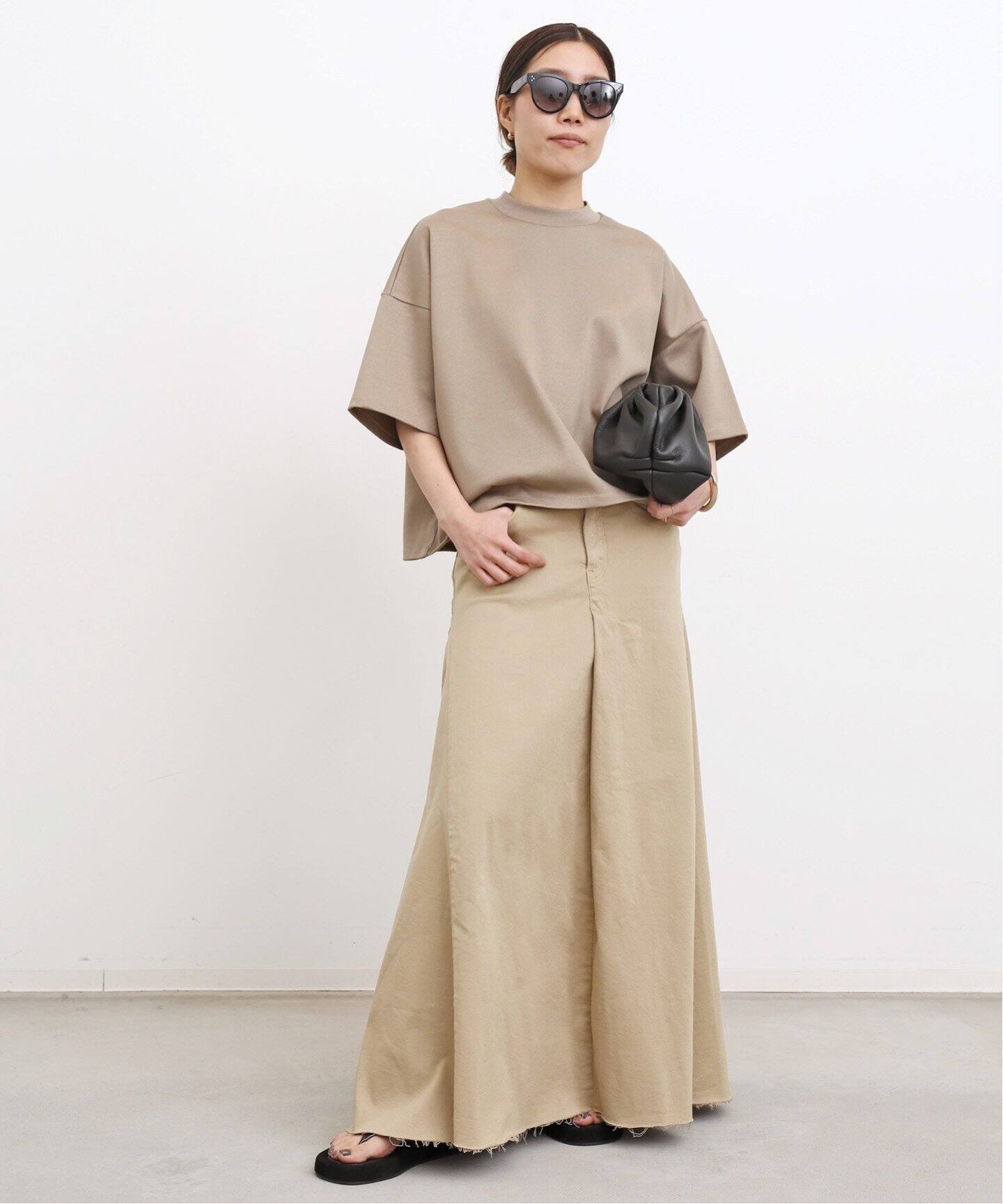 GOOD GRIEF！/グッドグリーフ】Chino Volume Skirt（ロング・マキシ丈  