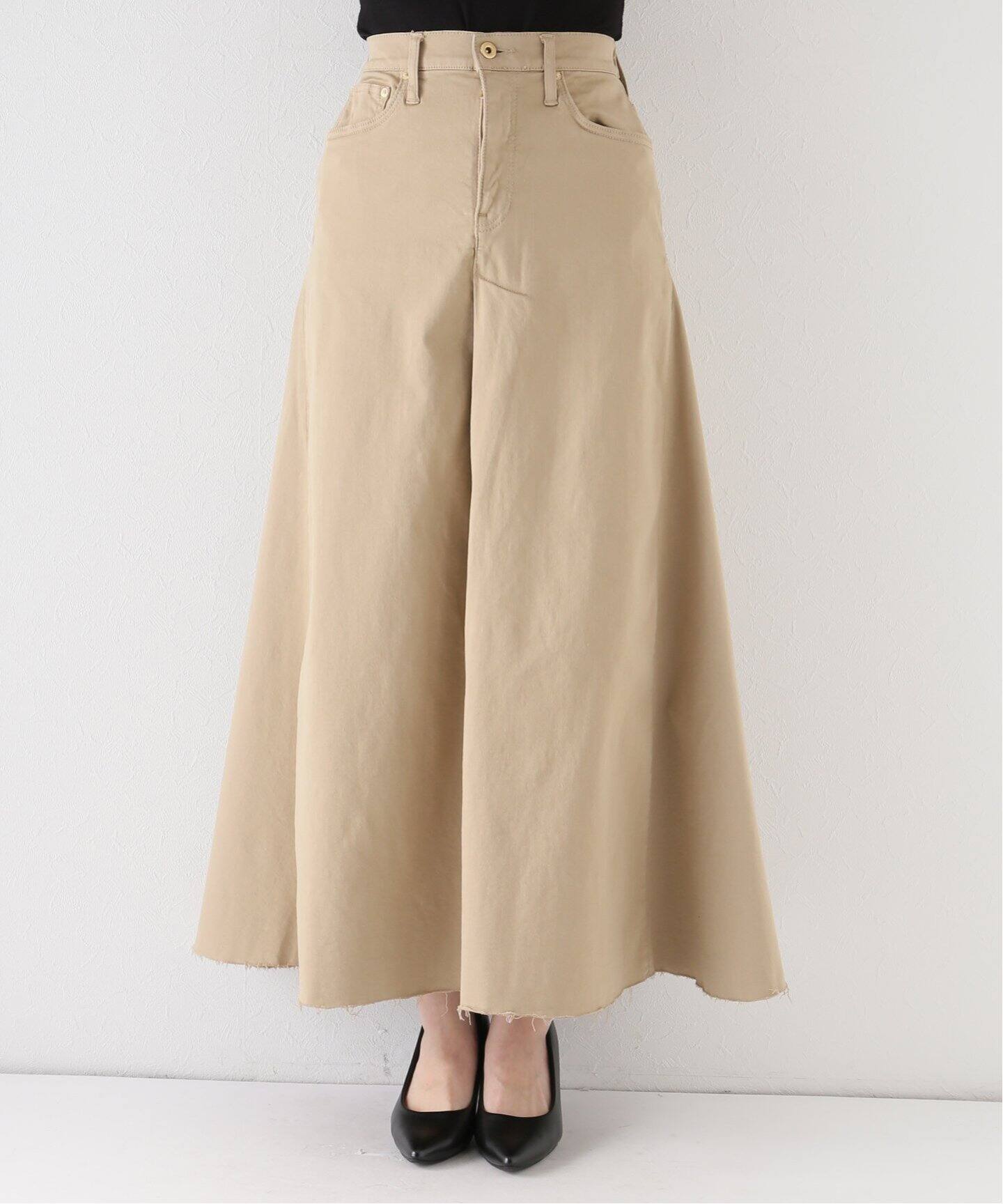 GOOD GRIEF！/グッドグリーフ】Chino Volume Skirt（ロング・マキシ丈  