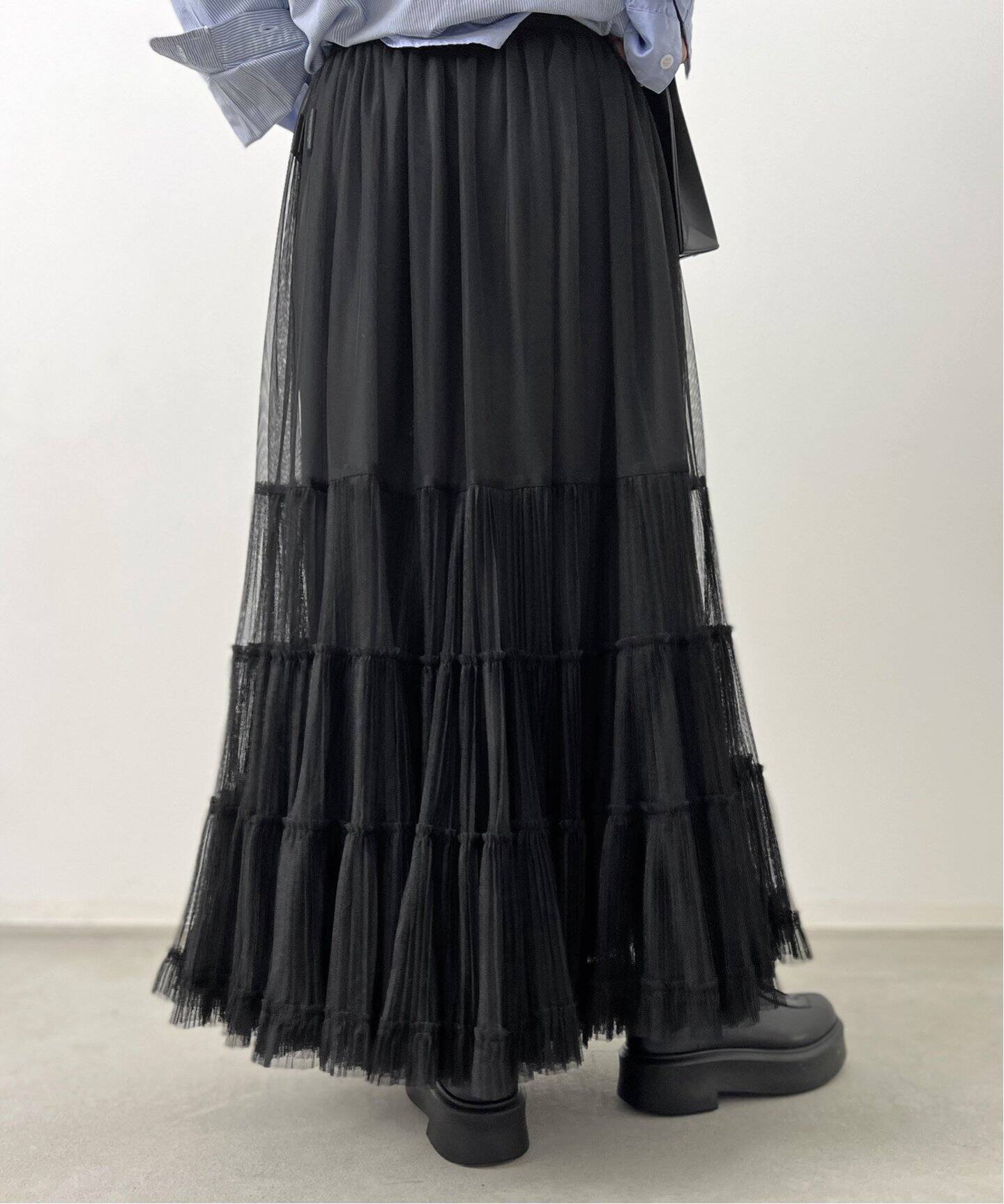 Tulle Skirt（ロング・マキシ丈スカート）｜L 