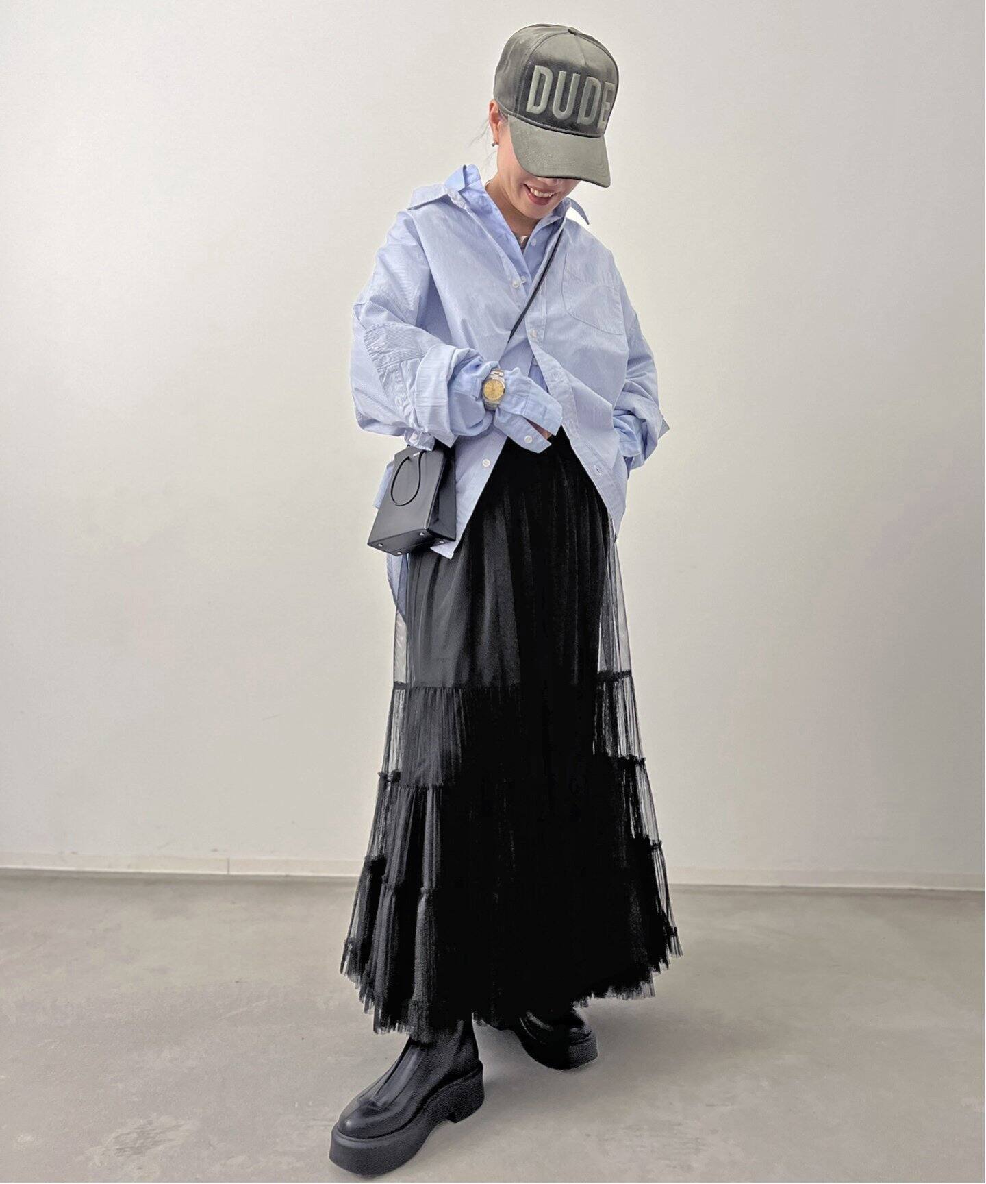 Tulle Skirt（ロング・マキシ丈スカート）｜L