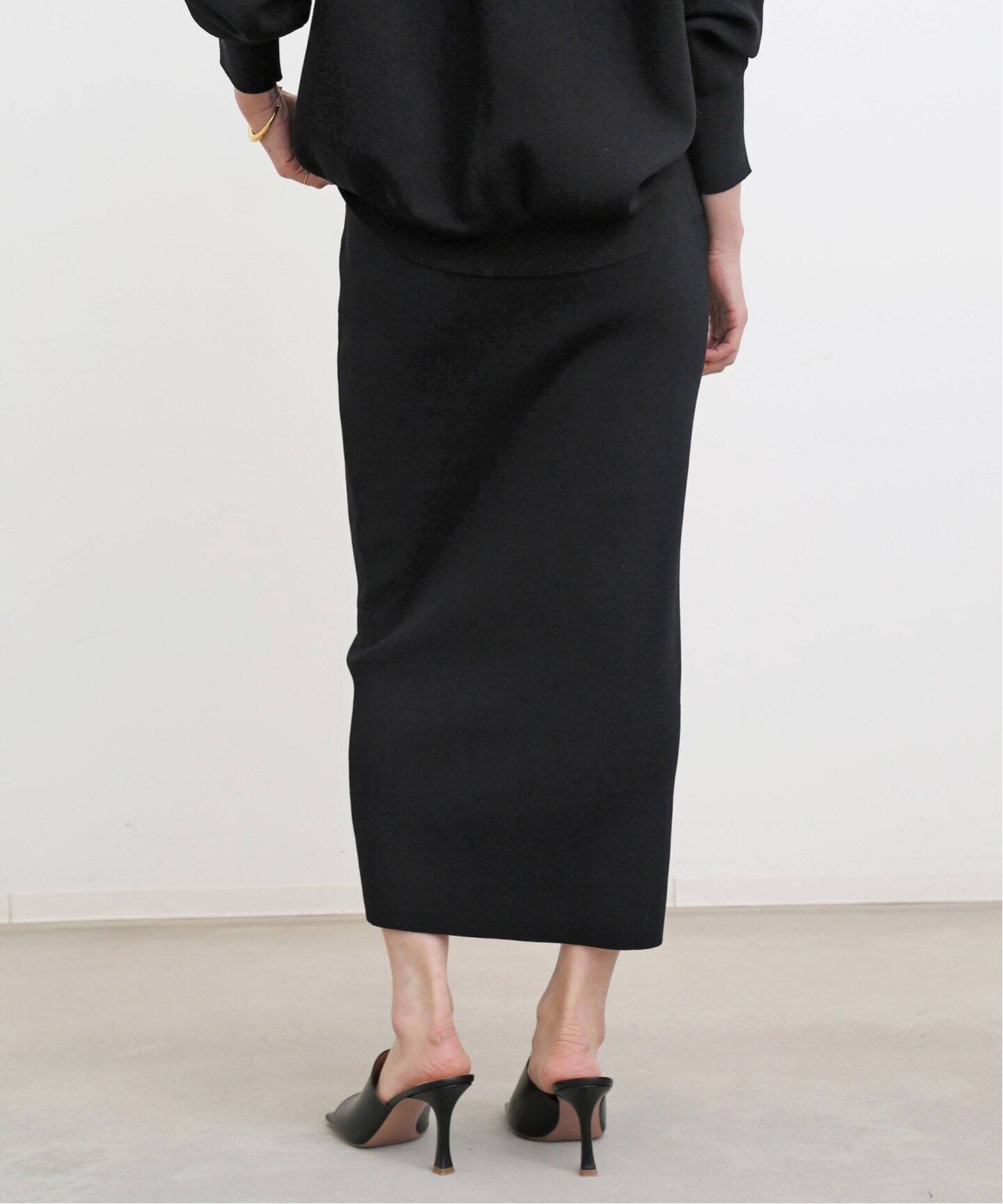 Knit Skirt（ロング・マキシ丈スカート）｜L 