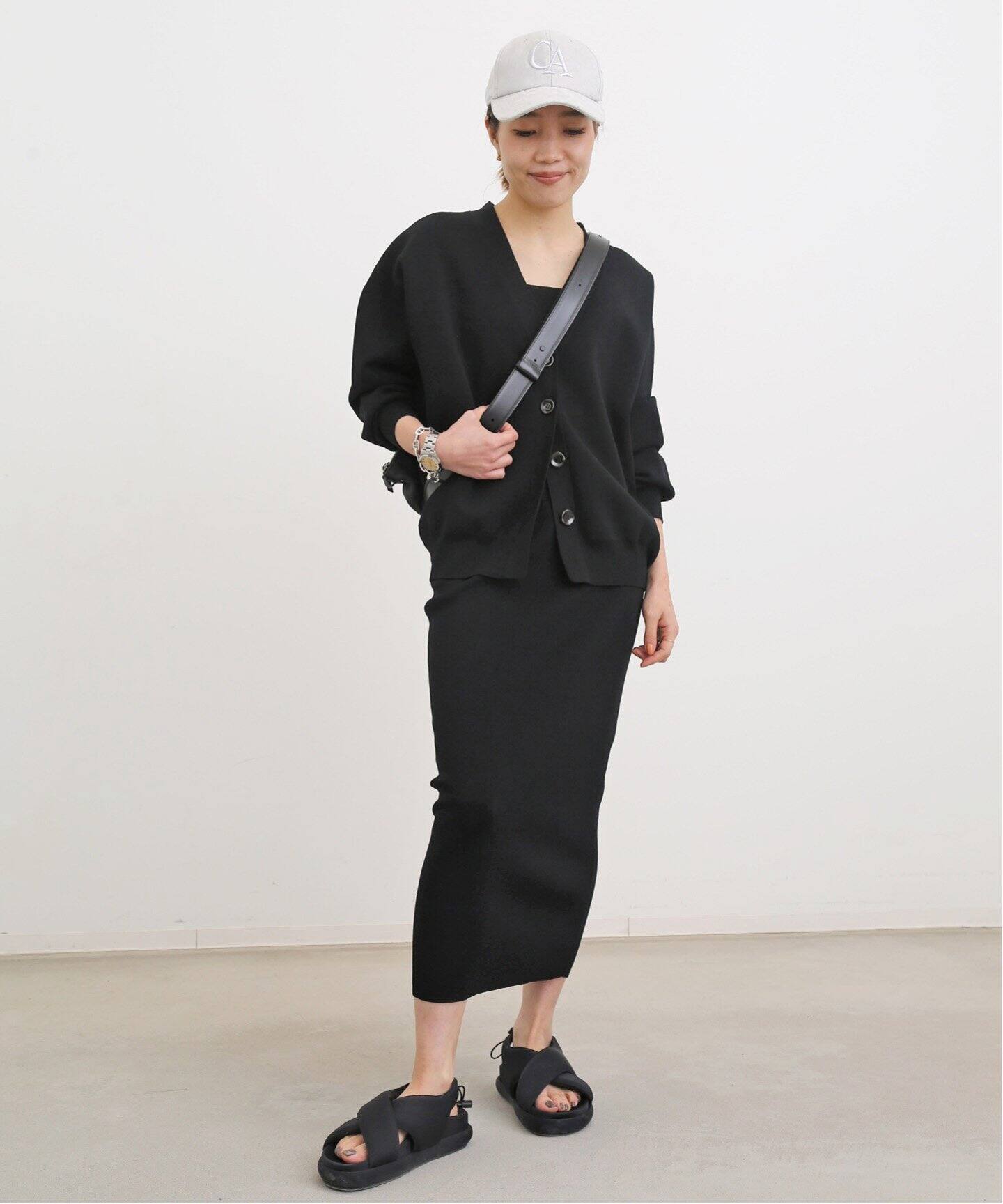 Knit Skirt（ロング・マキシ丈スカート）｜L 