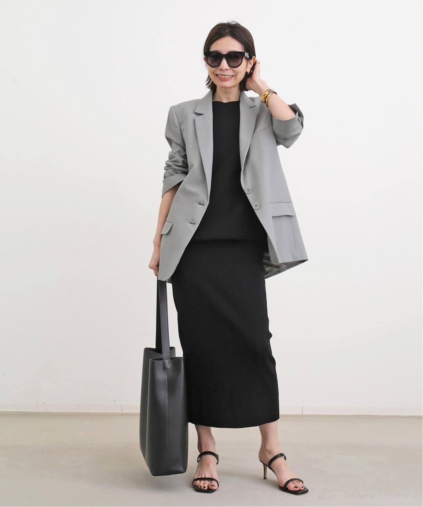 Knit Skirt（ロング・マキシ丈スカート）｜L 