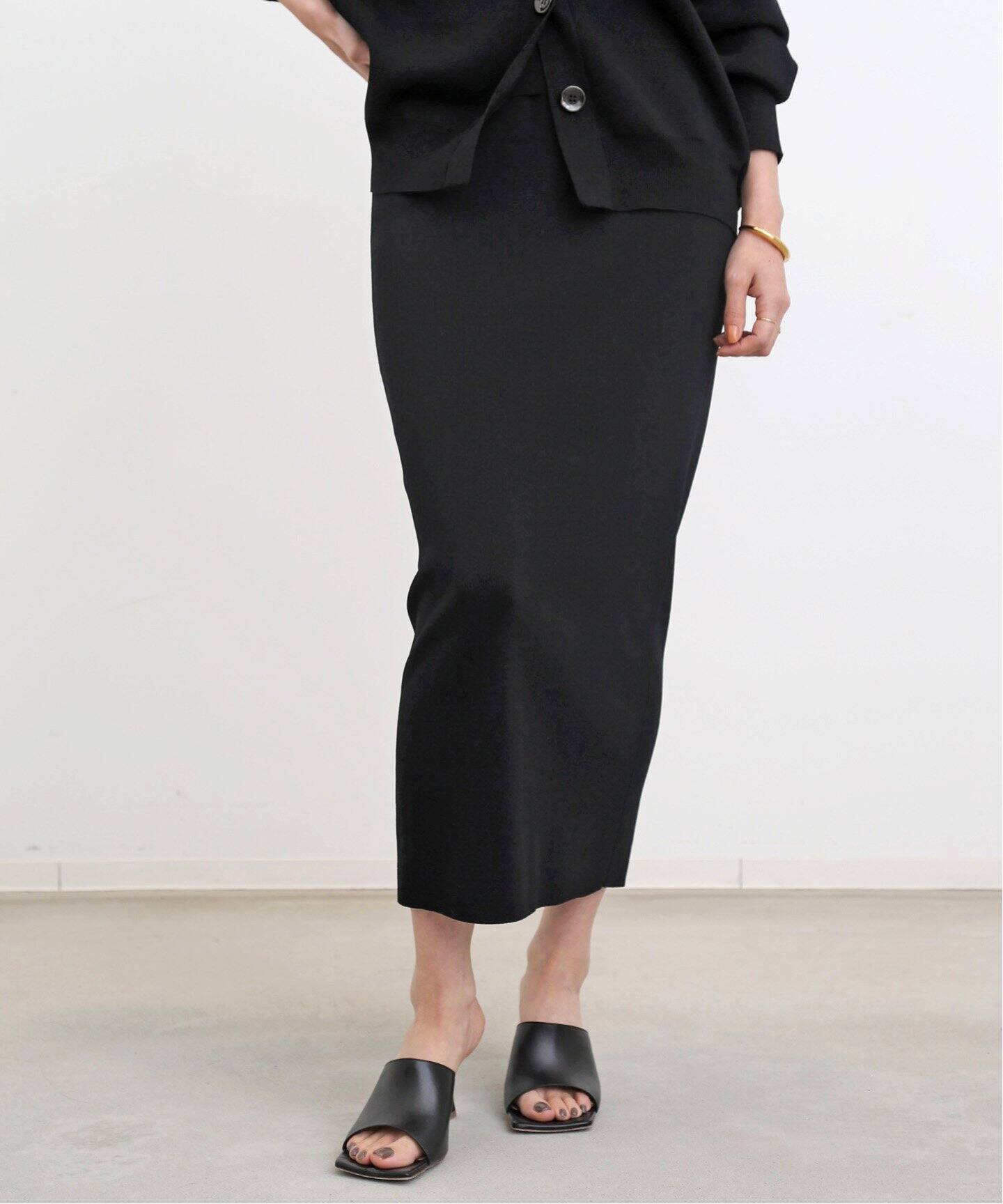 Knit Skirt（ロング・マキシ丈スカート）｜L 