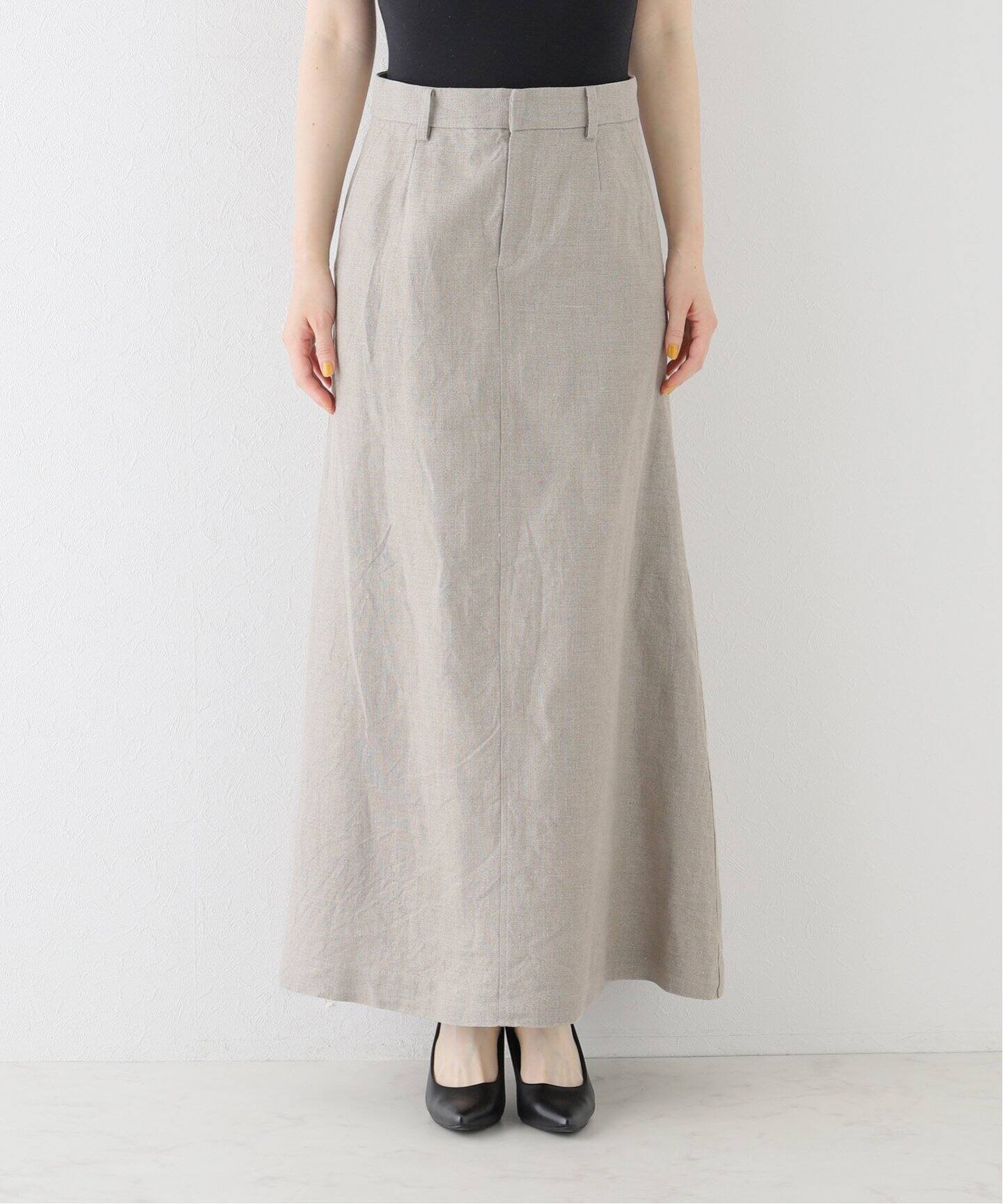 Linen Canvas Long Skirt（ロング・マキシ丈スカート）｜L