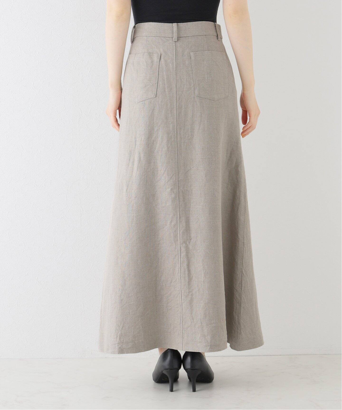 Linen Canvas Long Skirt（ロング・マキシ丈スカート）｜L