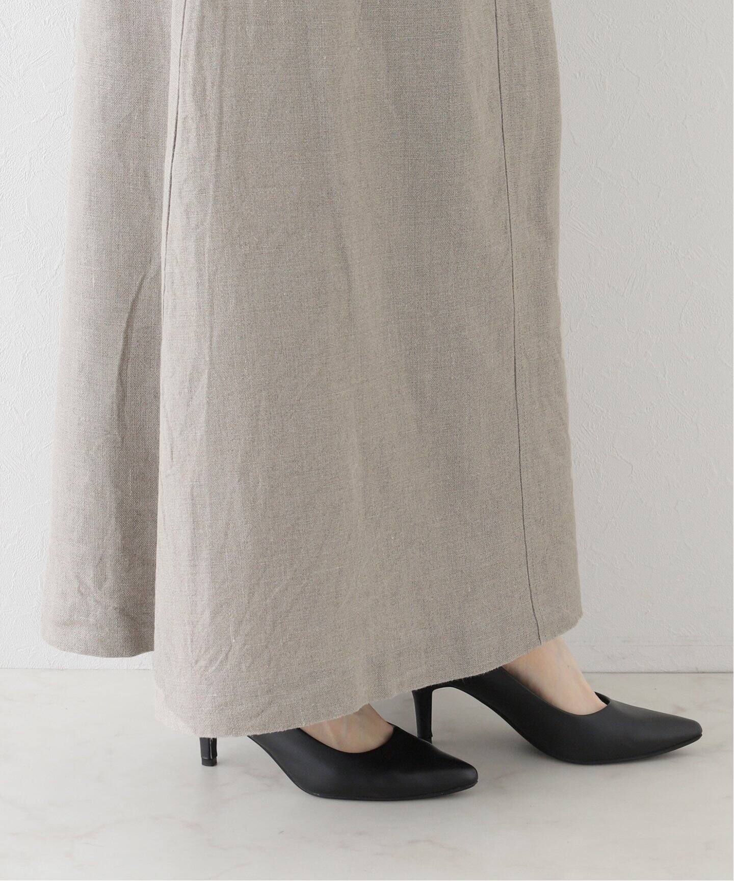 Linen Canvas Long Skirt（ロング・マキシ丈スカート）｜L