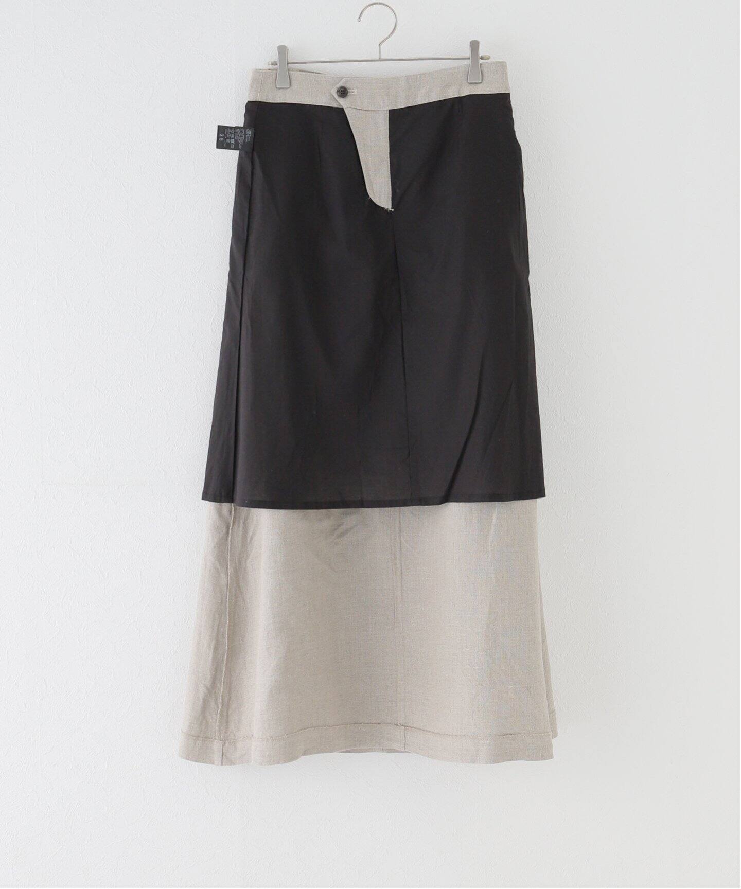 Linen Canvas Long Skirt（ロング・マキシ丈スカート）｜L