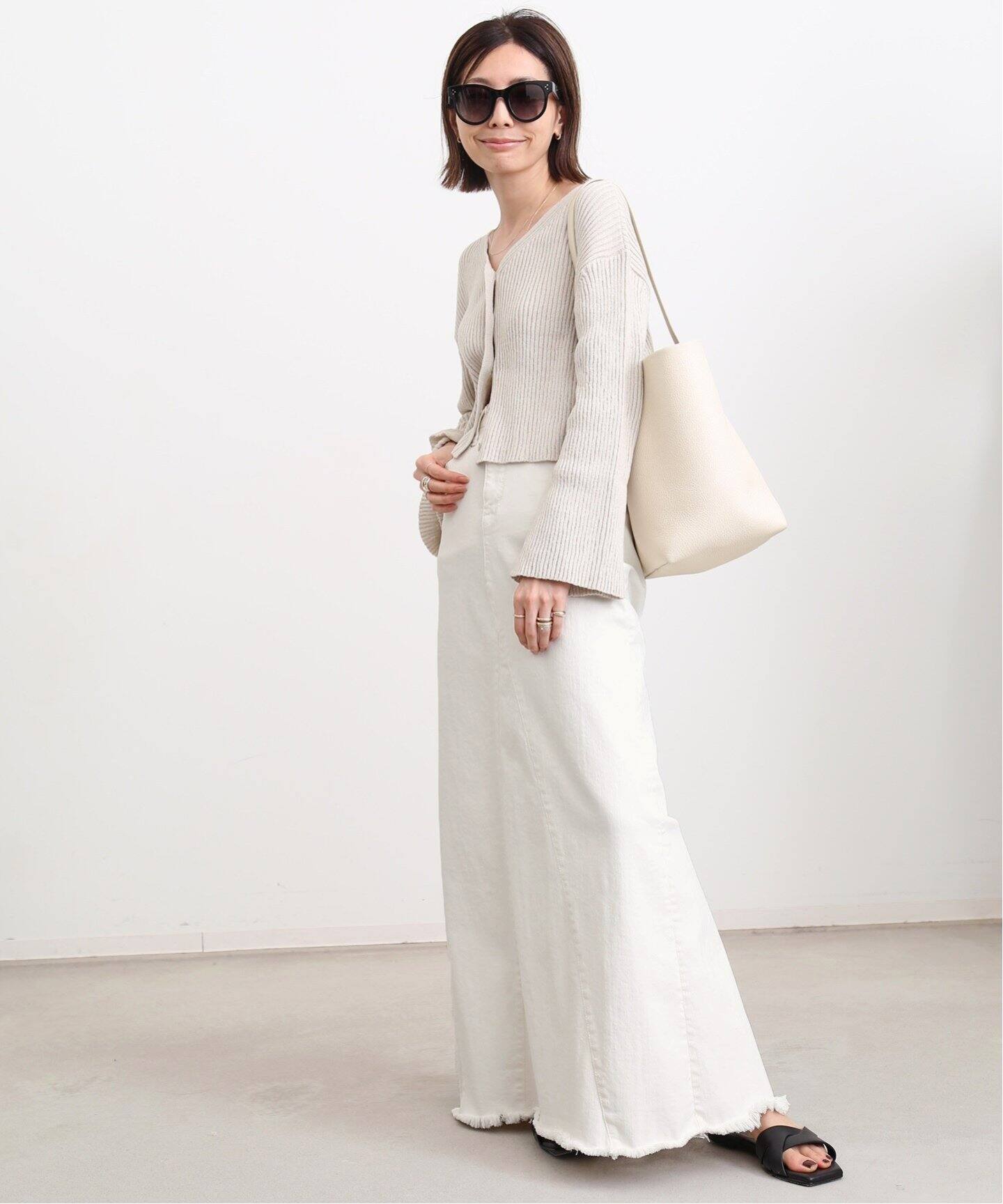 GOOD GRIEF！/グッドグリーフ】CUT OFF HEM LONG SKIRT（ロング  