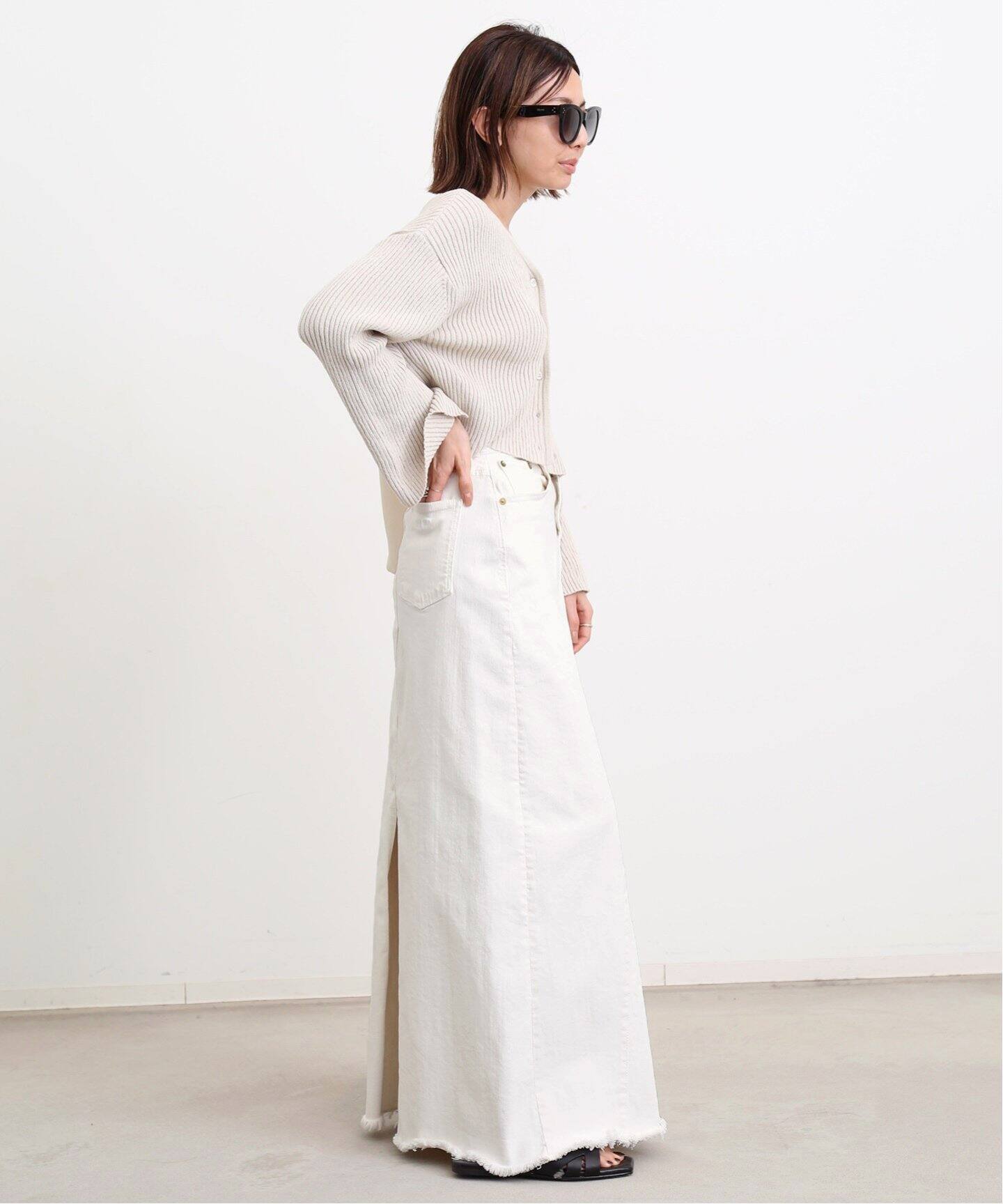 GOOD GRIEF！/グッドグリーフ】CUT OFF HEM LONG SKIRT（ロング  