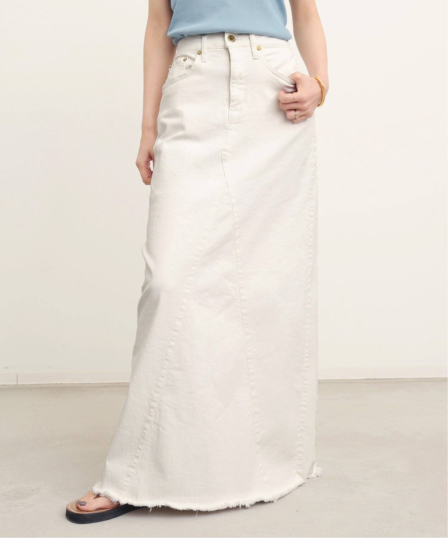GOOD GRIEF！/グッドグリーフ】CUT OFF HEM LONG SKIRT（ロング  