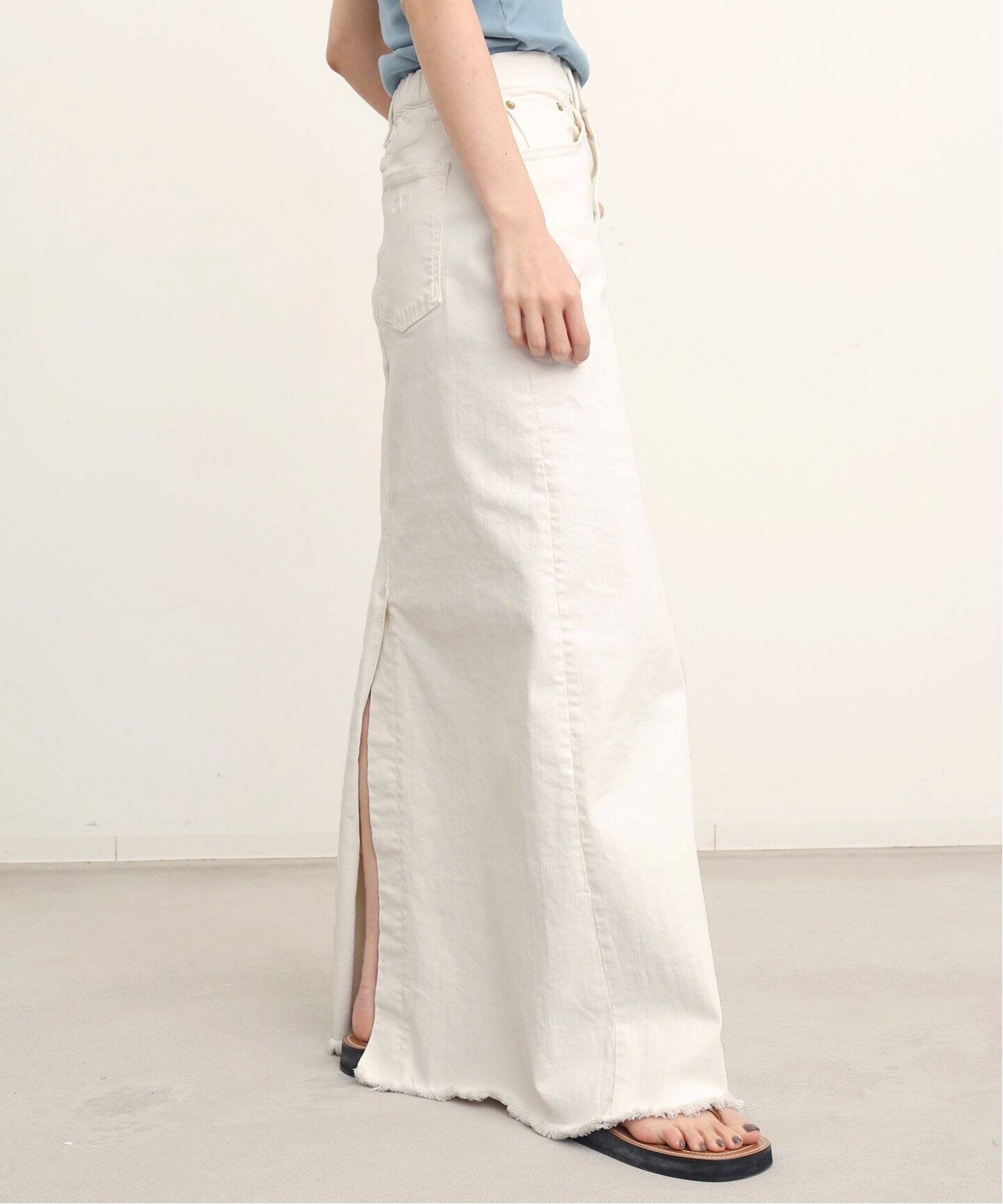 GOOD GRIEF！/グッドグリーフ】CUT OFF HEM LONG SKIRT（ロング  