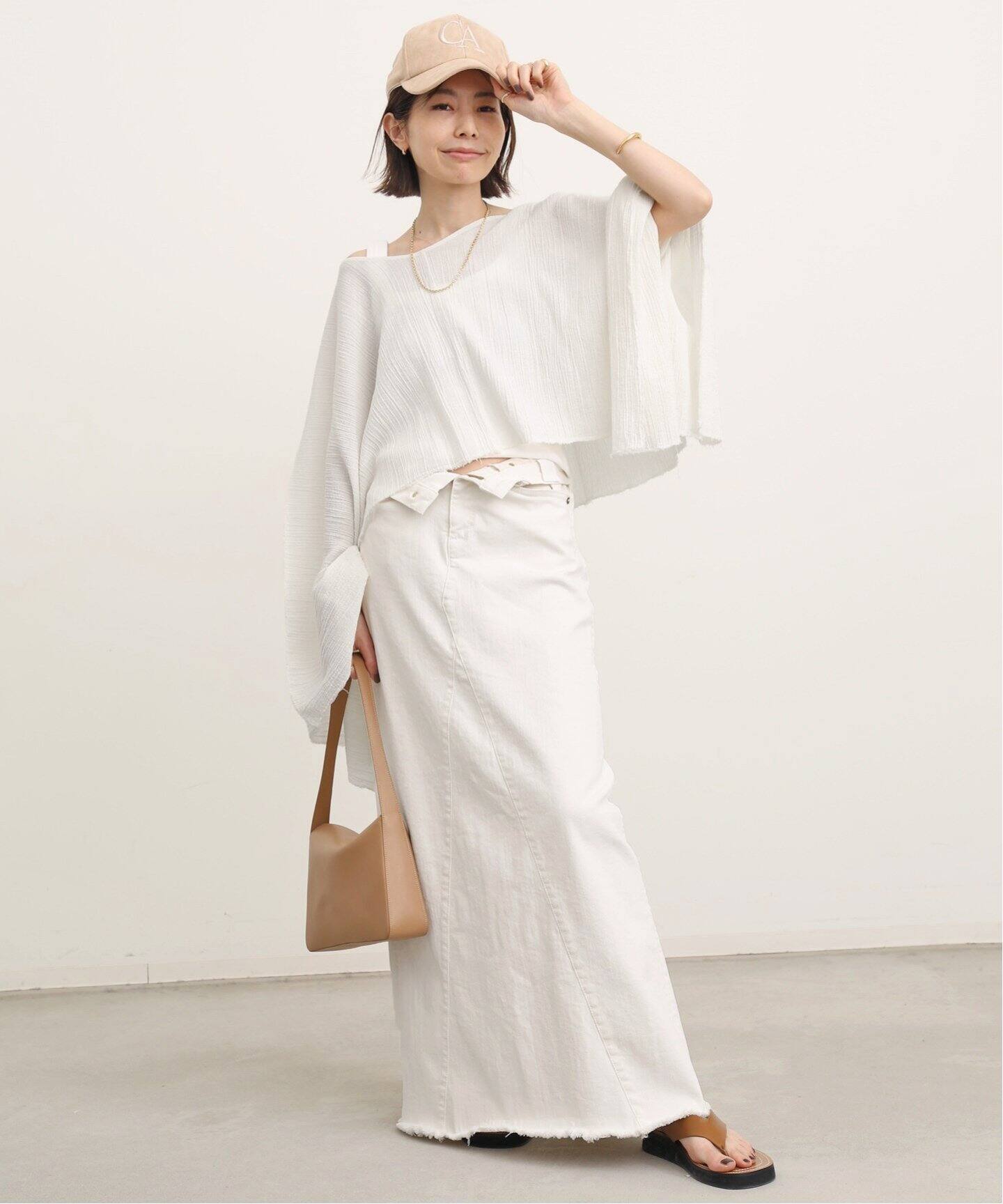 GOOD GRIEF！/グッドグリーフ】CUT OFF HEM LONG SKIRT（ロング 