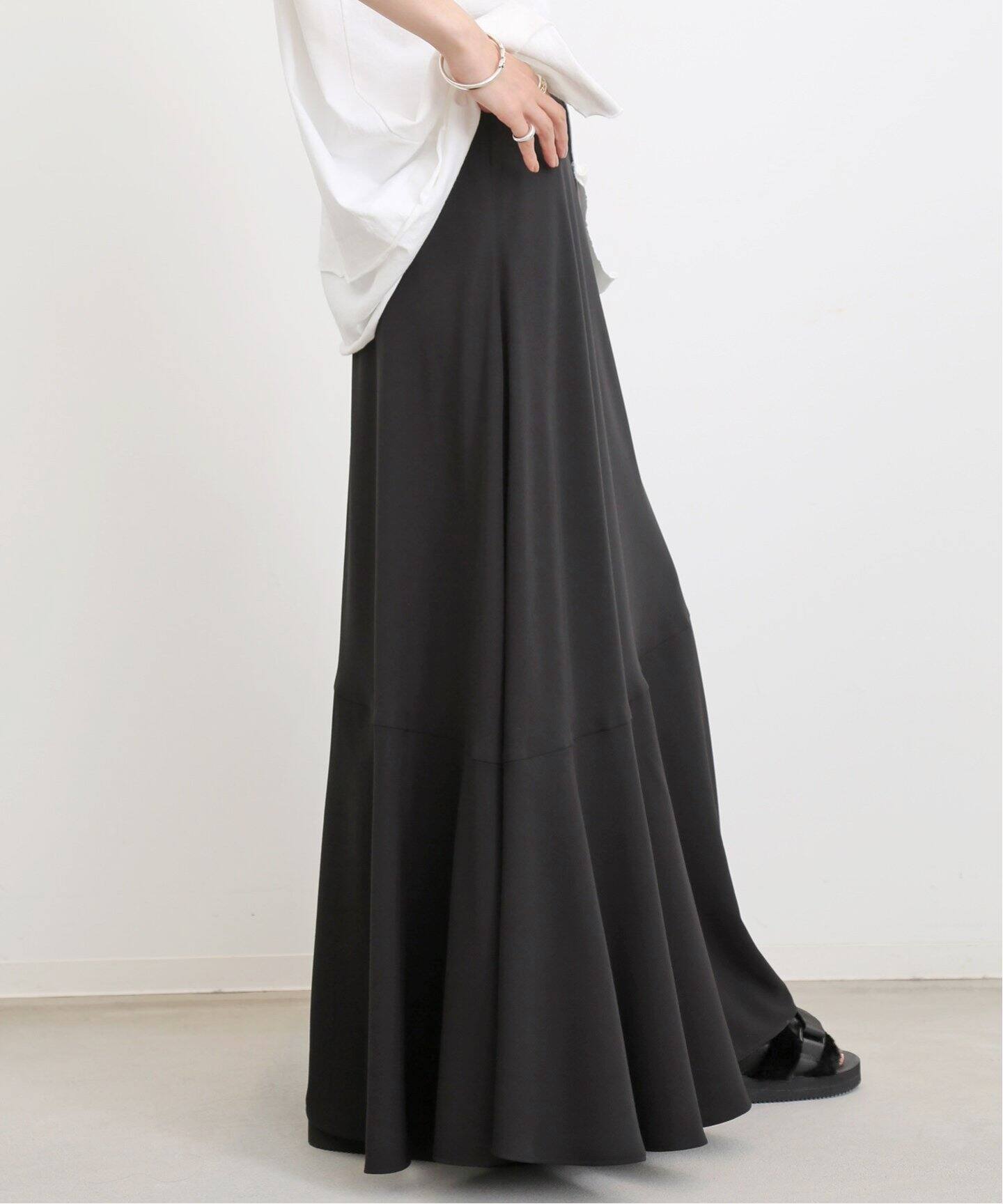 Bias Flare Skirt（ロング・マキシ丈スカート）｜L