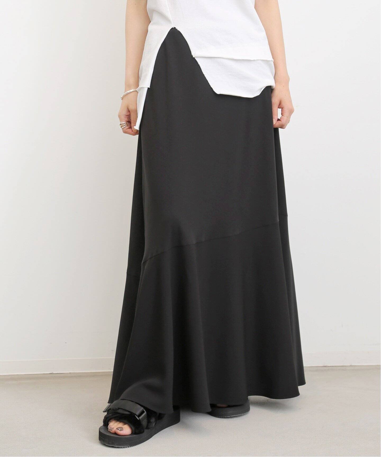 Bias Flare Skirt（ロング・マキシ丈スカート）｜L