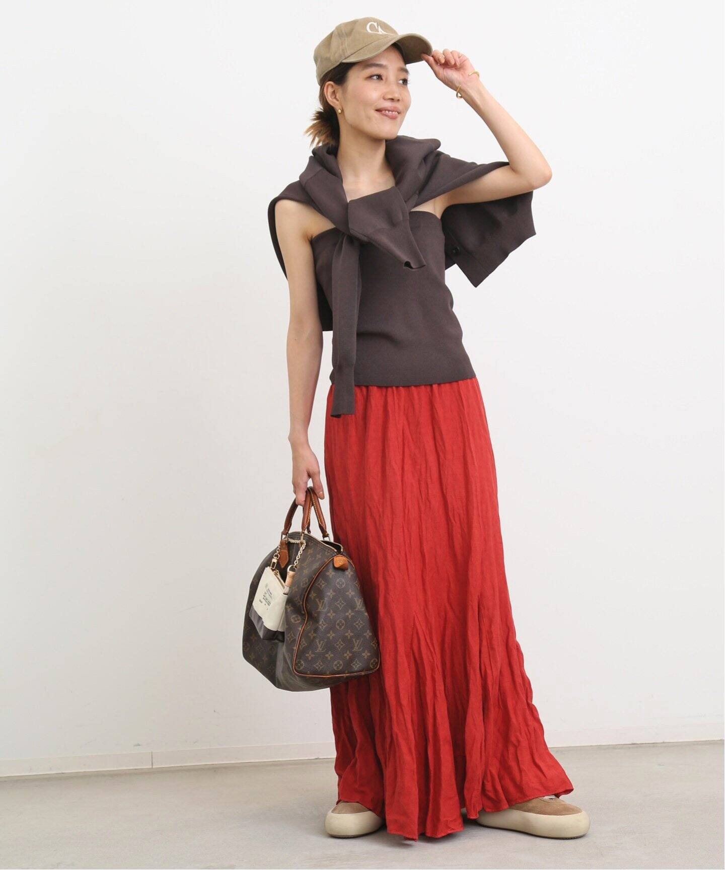 Col Pierrot /コル ピエロ】リネンレーヨンマチスカート（ロング  