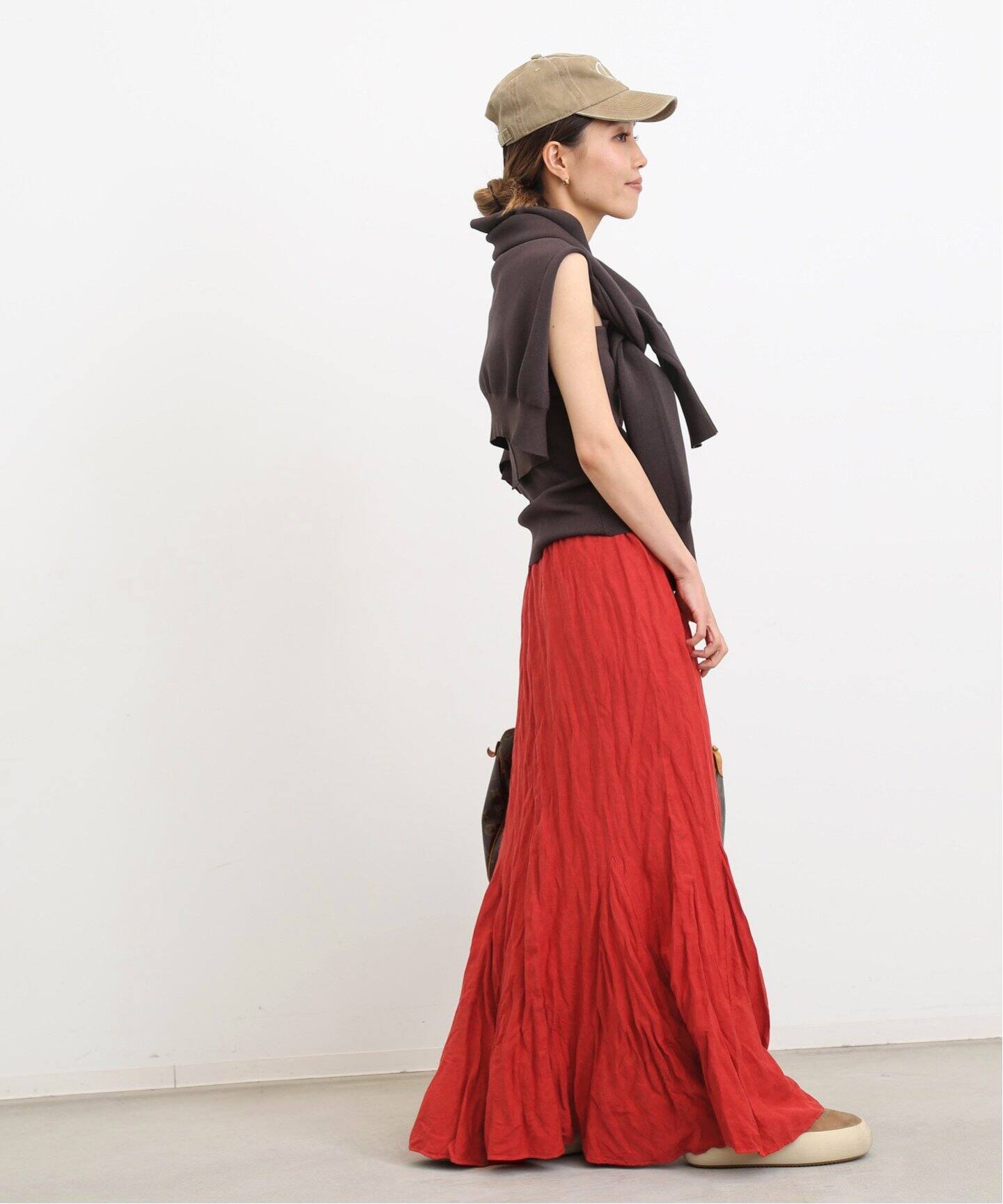 Col Pierrot /コル ピエロ】リネンレーヨンマチスカート（ロング  