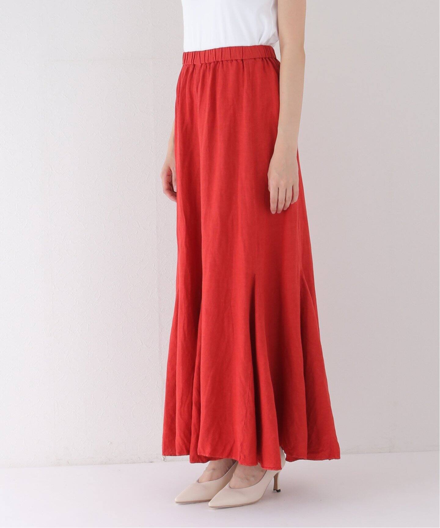 Col Pierrot /コル ピエロ】リネンレーヨンマチスカート（ロング  