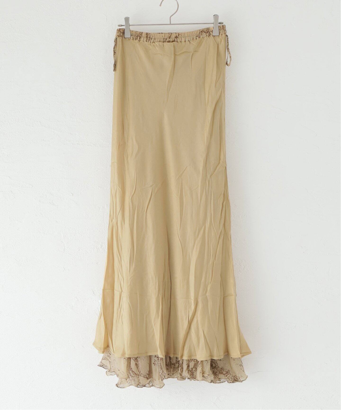 MES DEMOISELLES/メドモアゼル】PYTHON SKIRT（ロング・マキシ丈  