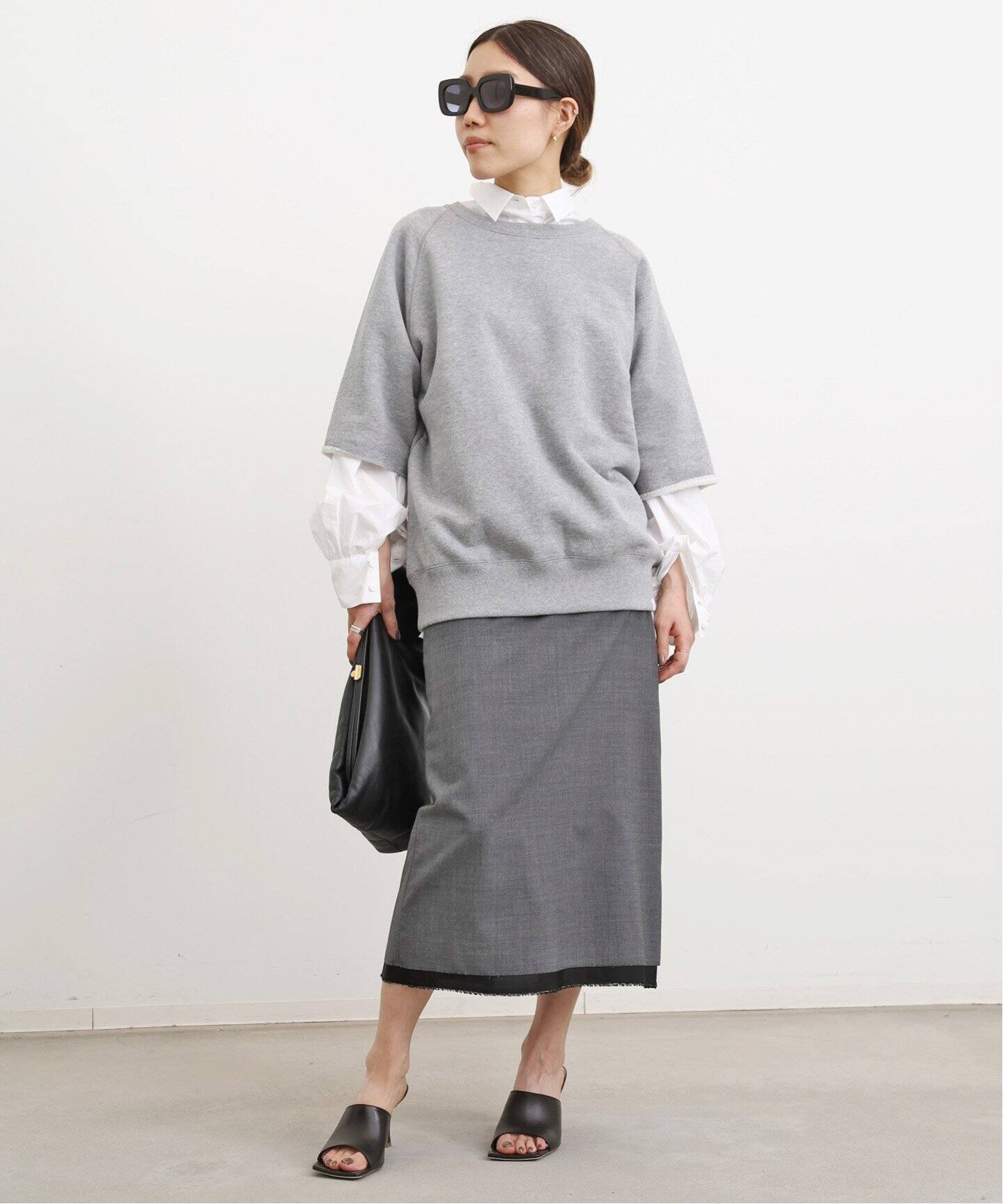 MADISONBLUE/マディソンブルー】LOW WEIST STRAIGHT SKIRT W TRO 