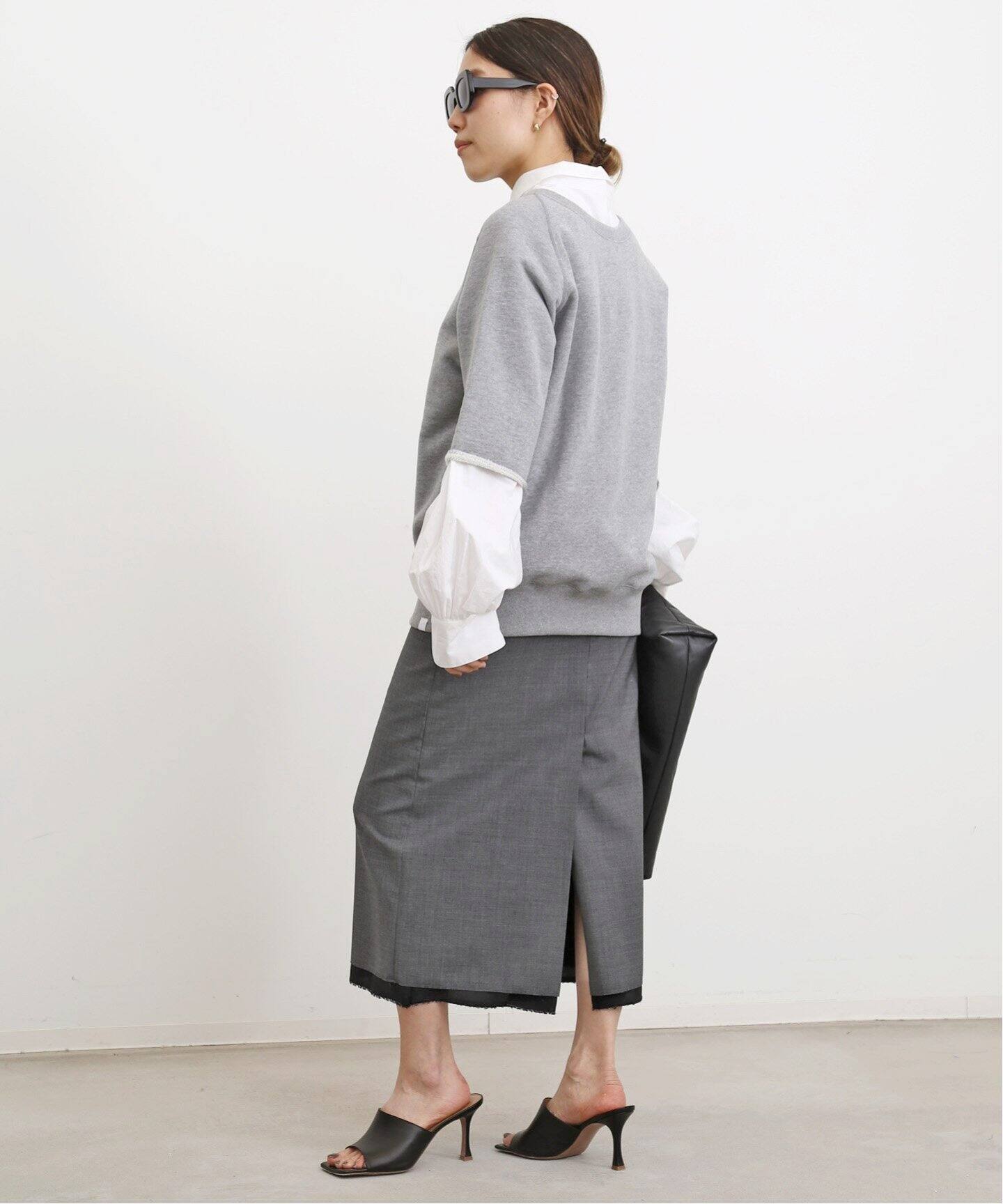 MADISONBLUE/マディソンブルー】LOW WEIST STRAIGHT SKIRT W TRO 