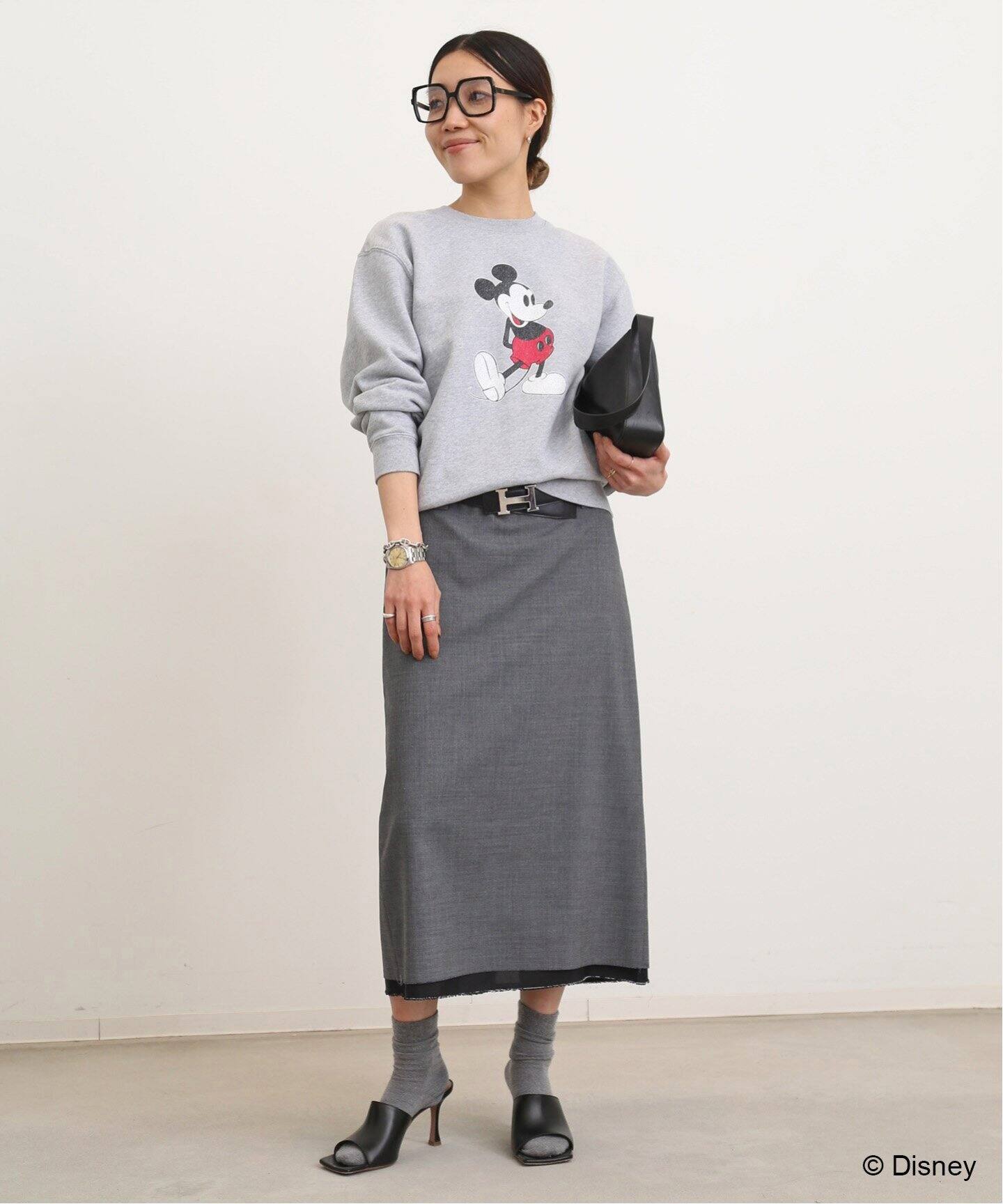 MADISONBLUE/マディソンブルー】LOW WEIST STRAIGHT SKIRT W TRO 