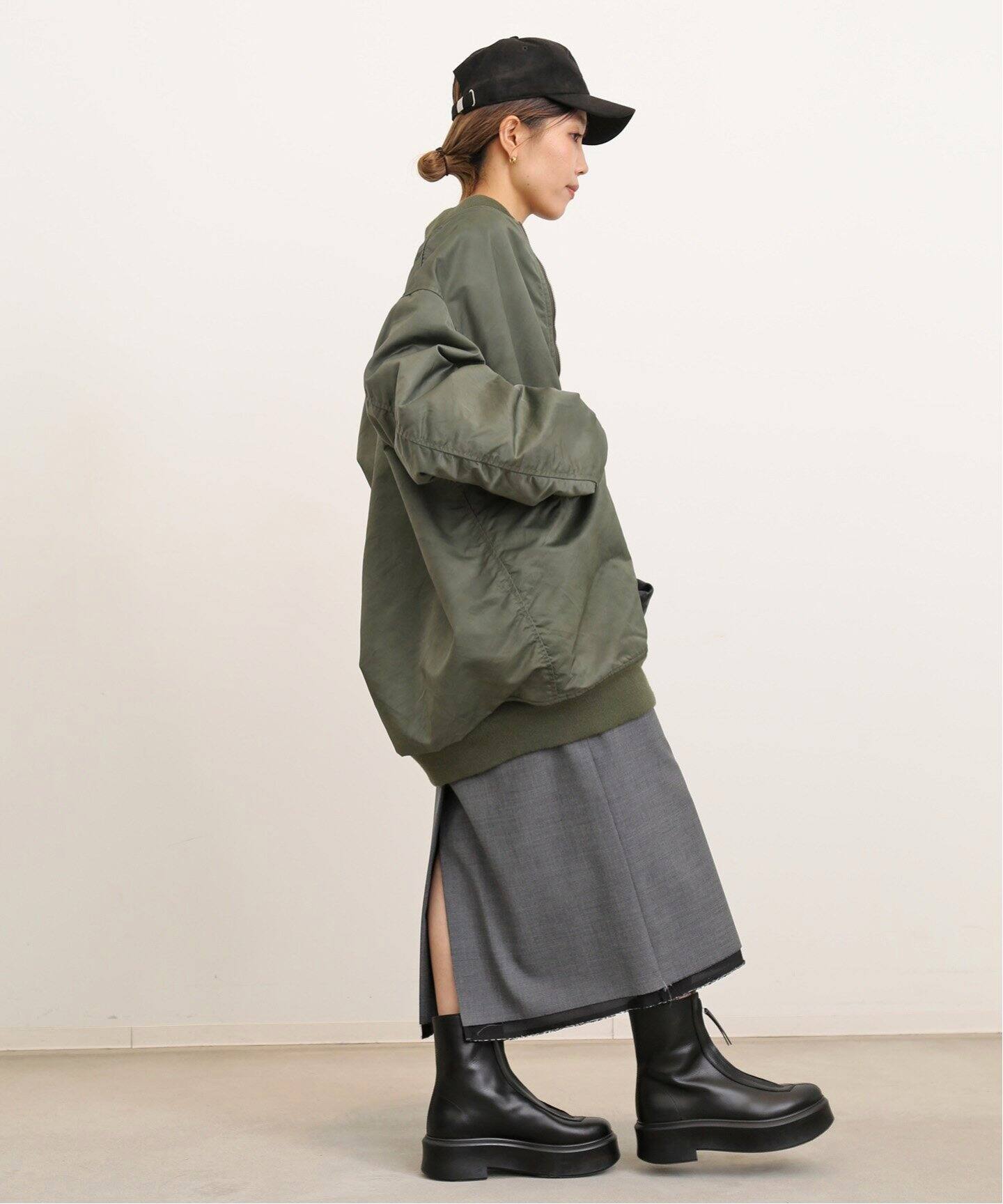 MADISONBLUE/マディソンブルー】LOW WEIST STRAIGHT SKIRT W TRO 