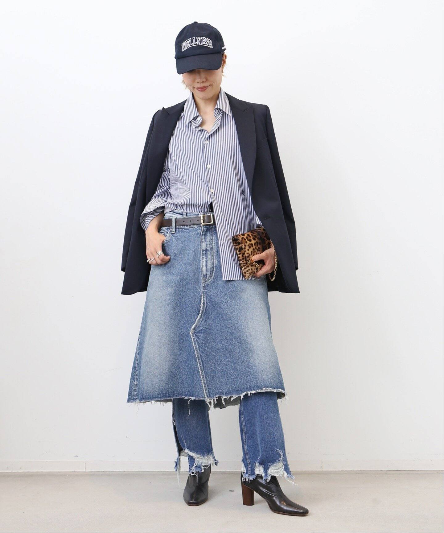 MADISON BLUE/マディソン ブルー】 5POCKET REMAKE A-LINE SK DE  