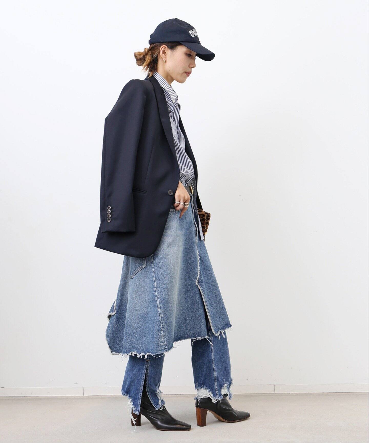 MADISON BLUE/マディソン ブルー】 5POCKET REMAKE A-LINE SK DE  