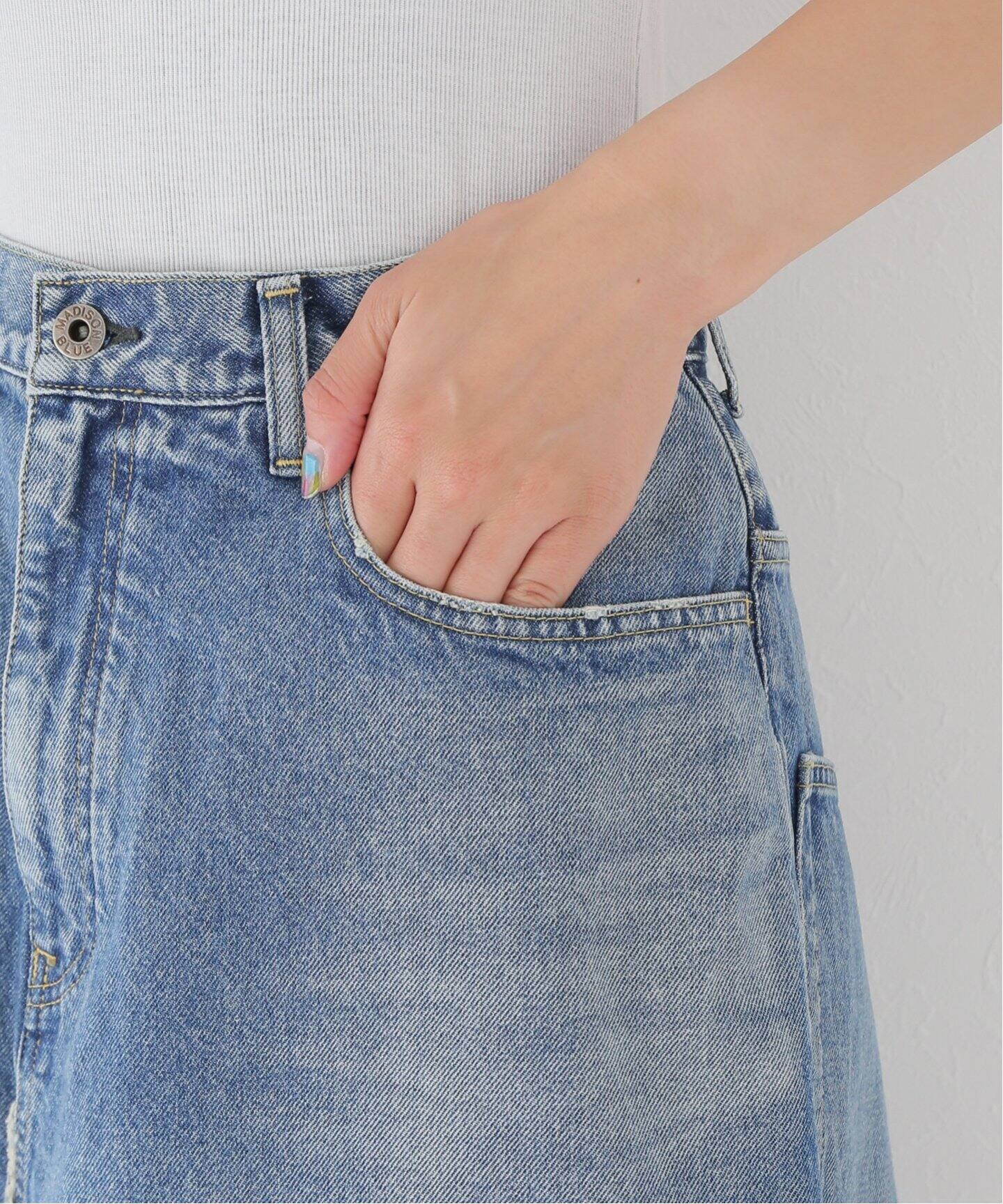 MADISON BLUE/マディソン ブルー】 5POCKET REMAKE A-LINE SK DE  