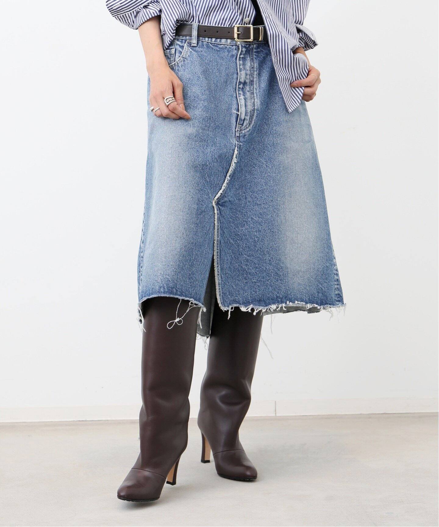 MADISON BLUE/マディソン ブルー】 5POCKET REMAKE A-LINE SK DE  