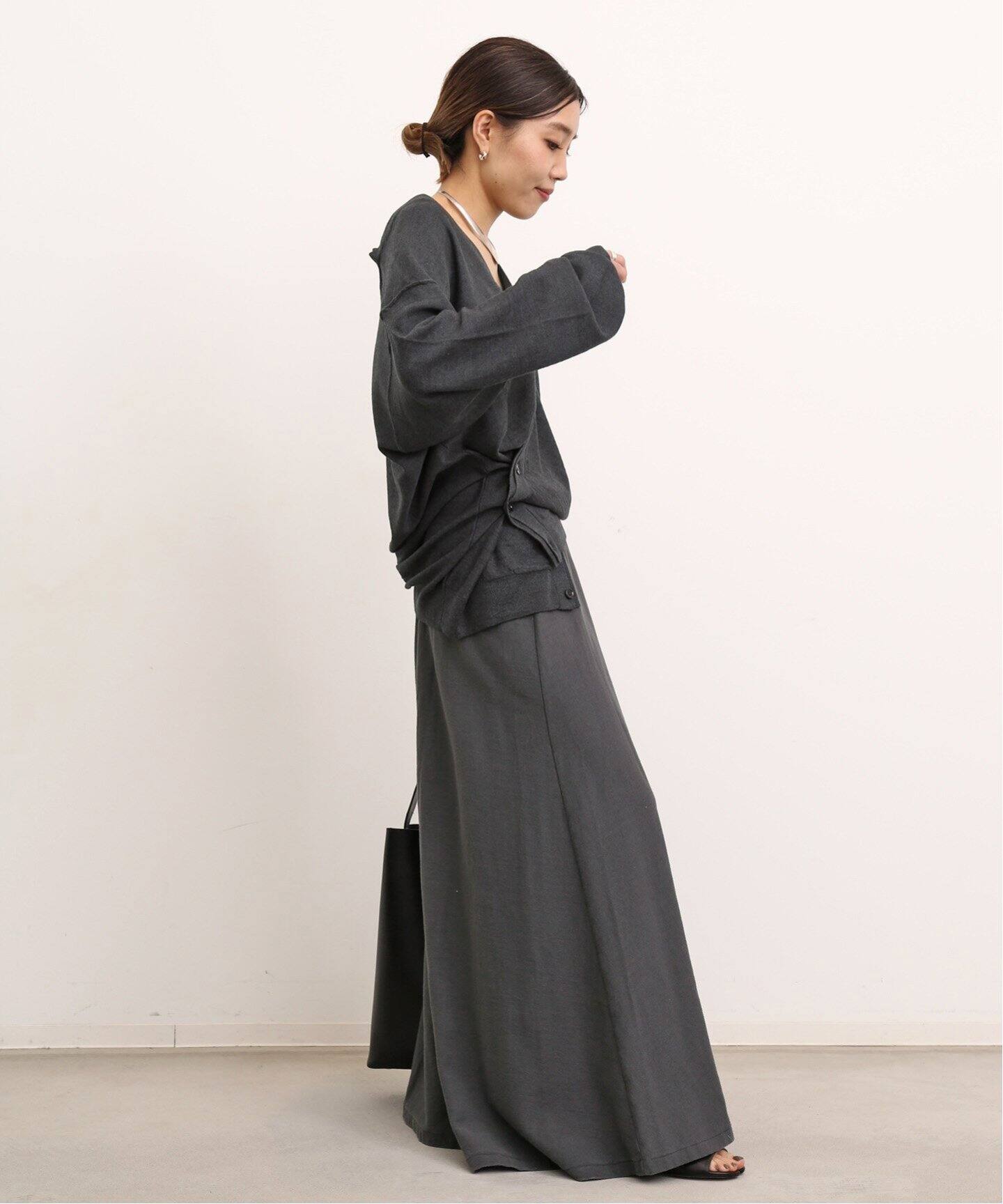 GREYCHORD/グレーコード】LONG SKIRT（ロング・マキシ丈スカート）｜L  