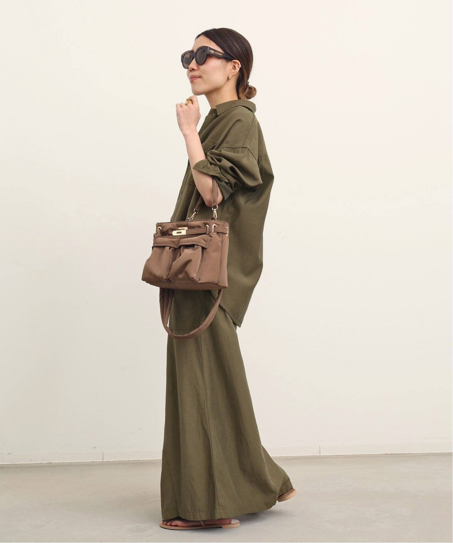 REMI RELIEF/レミレリーフ】Military Maxi Skirt（ロング・マキシ丈  