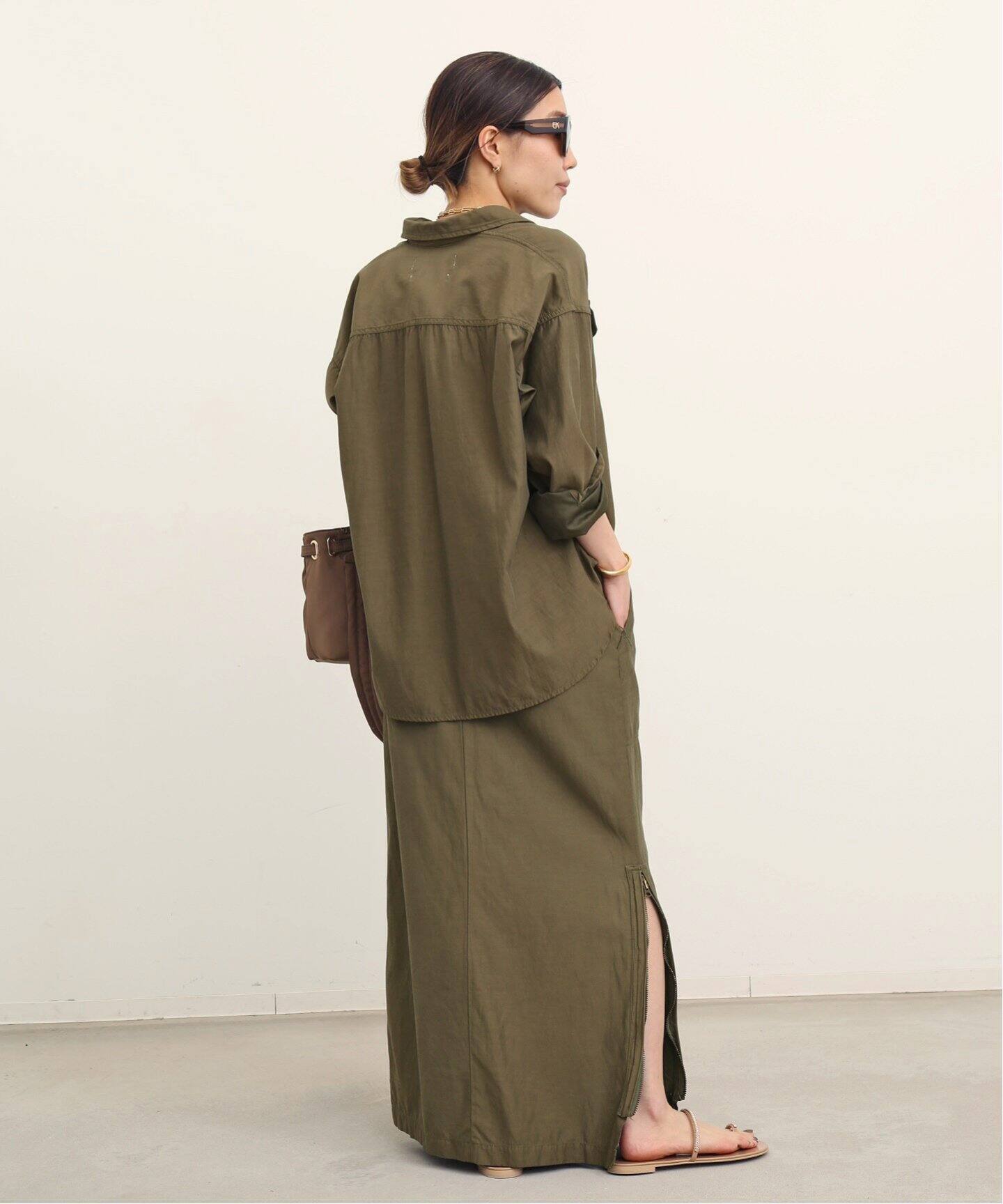 REMI RELIEF/レミレリーフ】Military Maxi Skirt（ロング・マキシ丈  