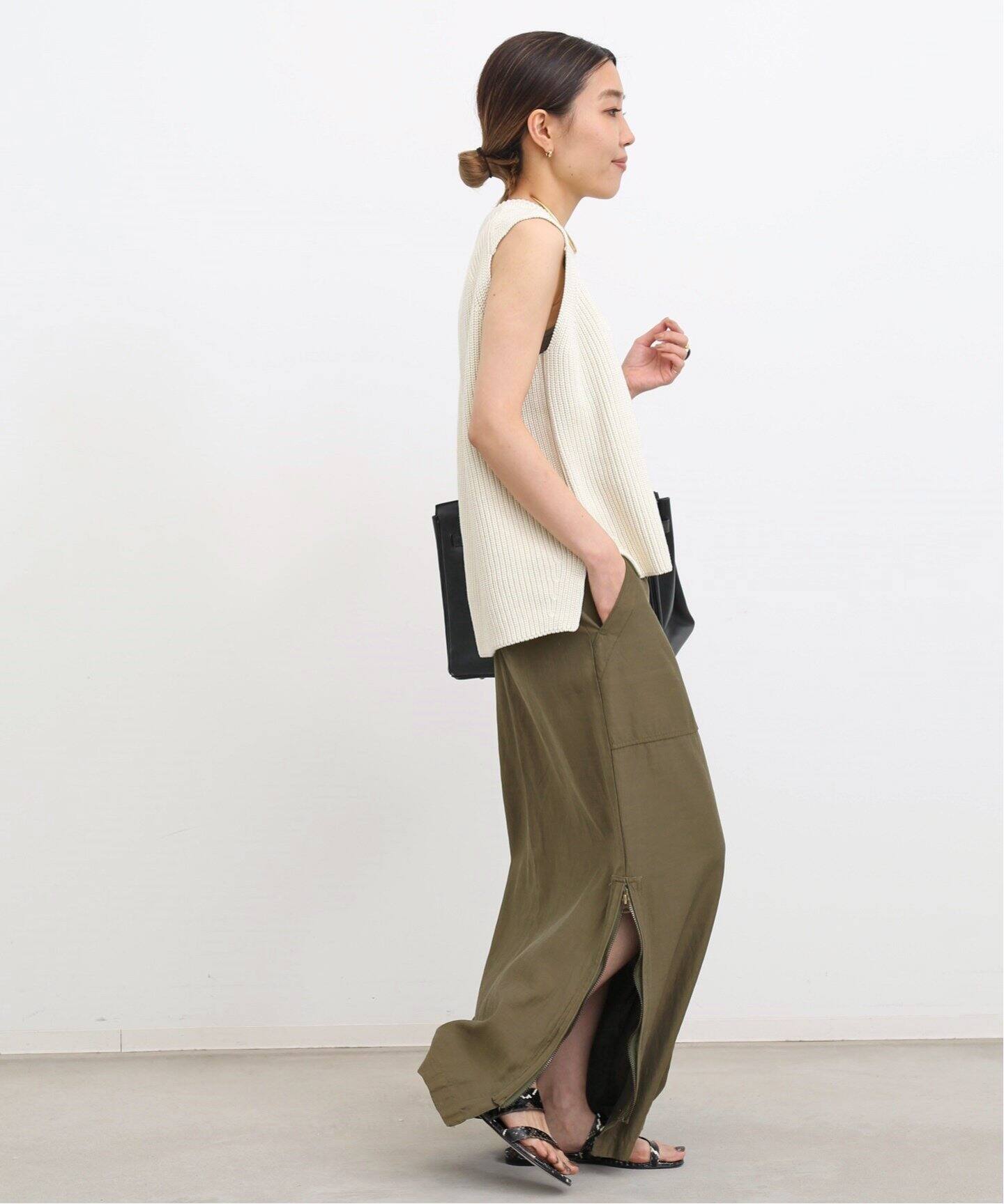 REMI RELIEF/レミレリーフ】Military Maxi Skirt（ロング・マキシ丈  