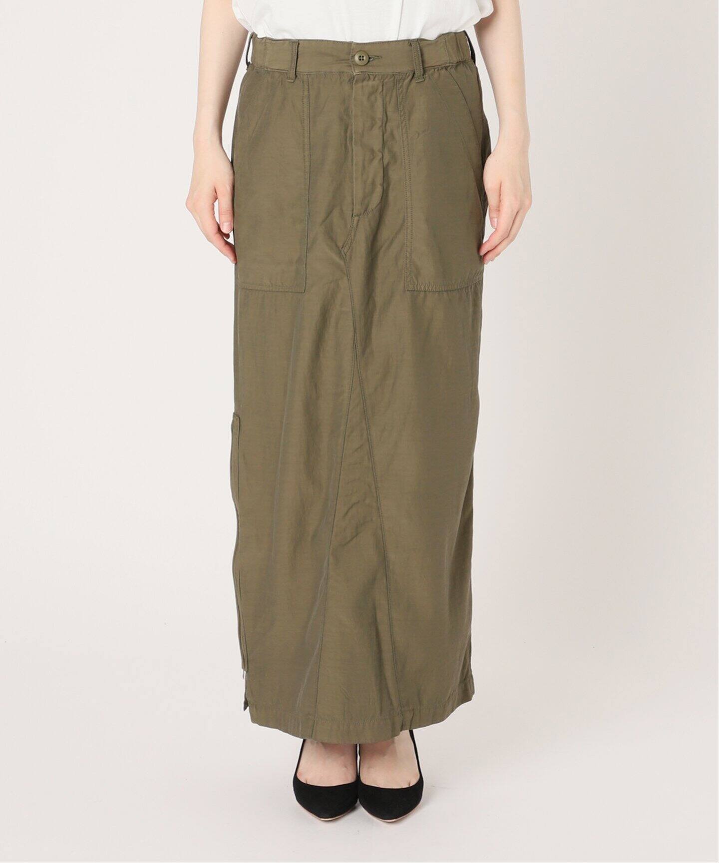 REMI RELIEF/レミレリーフ】Military Maxi Skirt（ロング・マキシ丈  