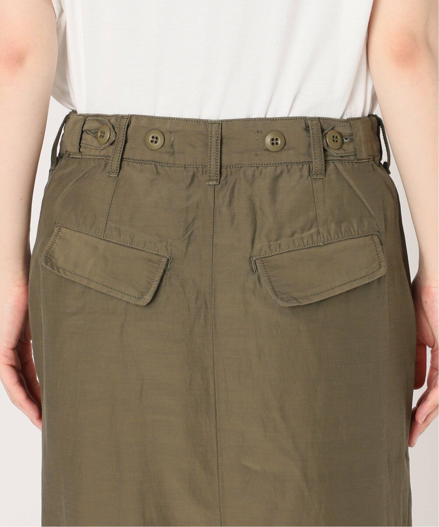 REMI RELIEF/レミレリーフ】Military Maxi Skirt（ロング・マキシ丈  