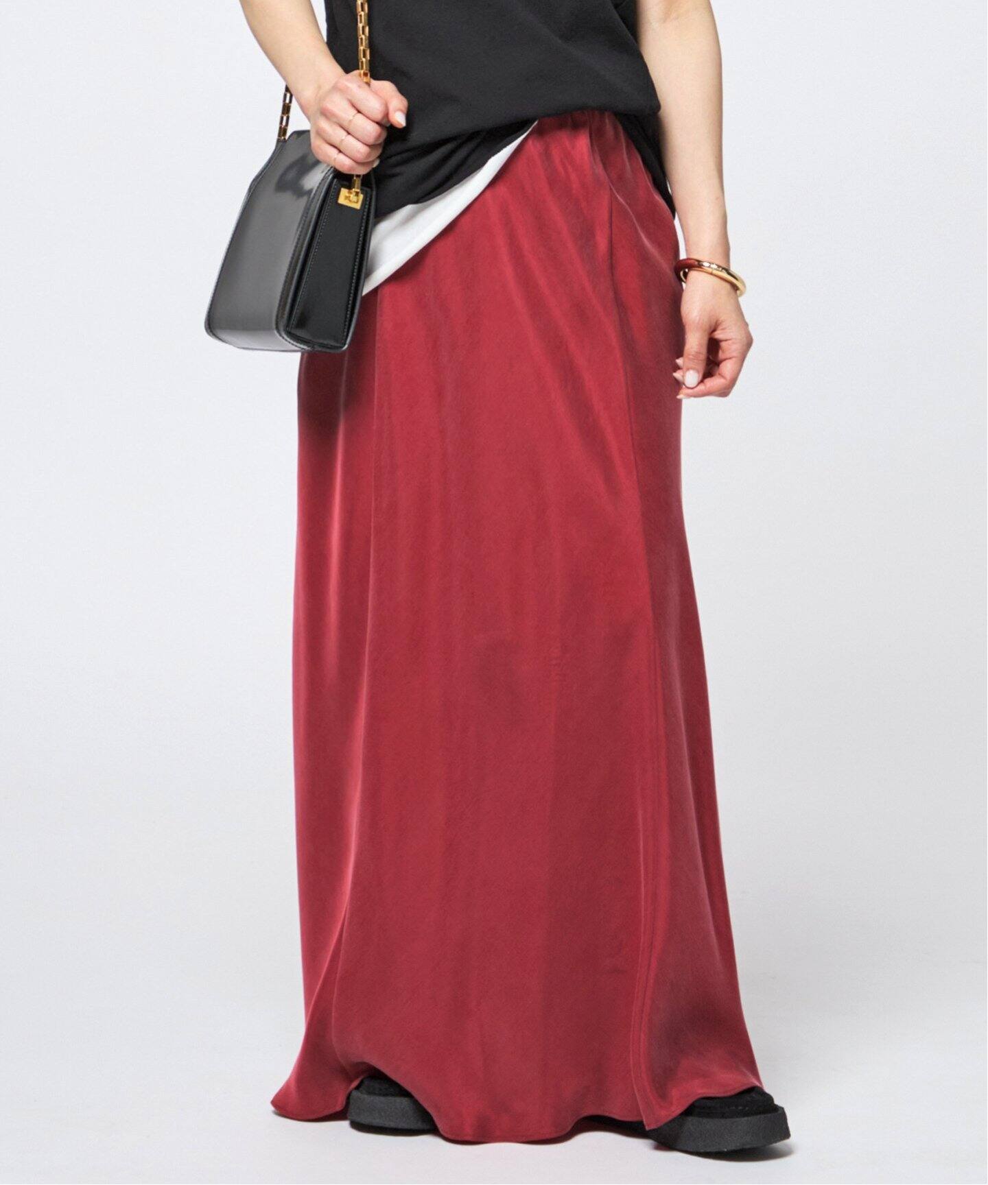 フィブリルキュプラスカート（ロング・マキシ丈スカート）｜AP STUDIO  