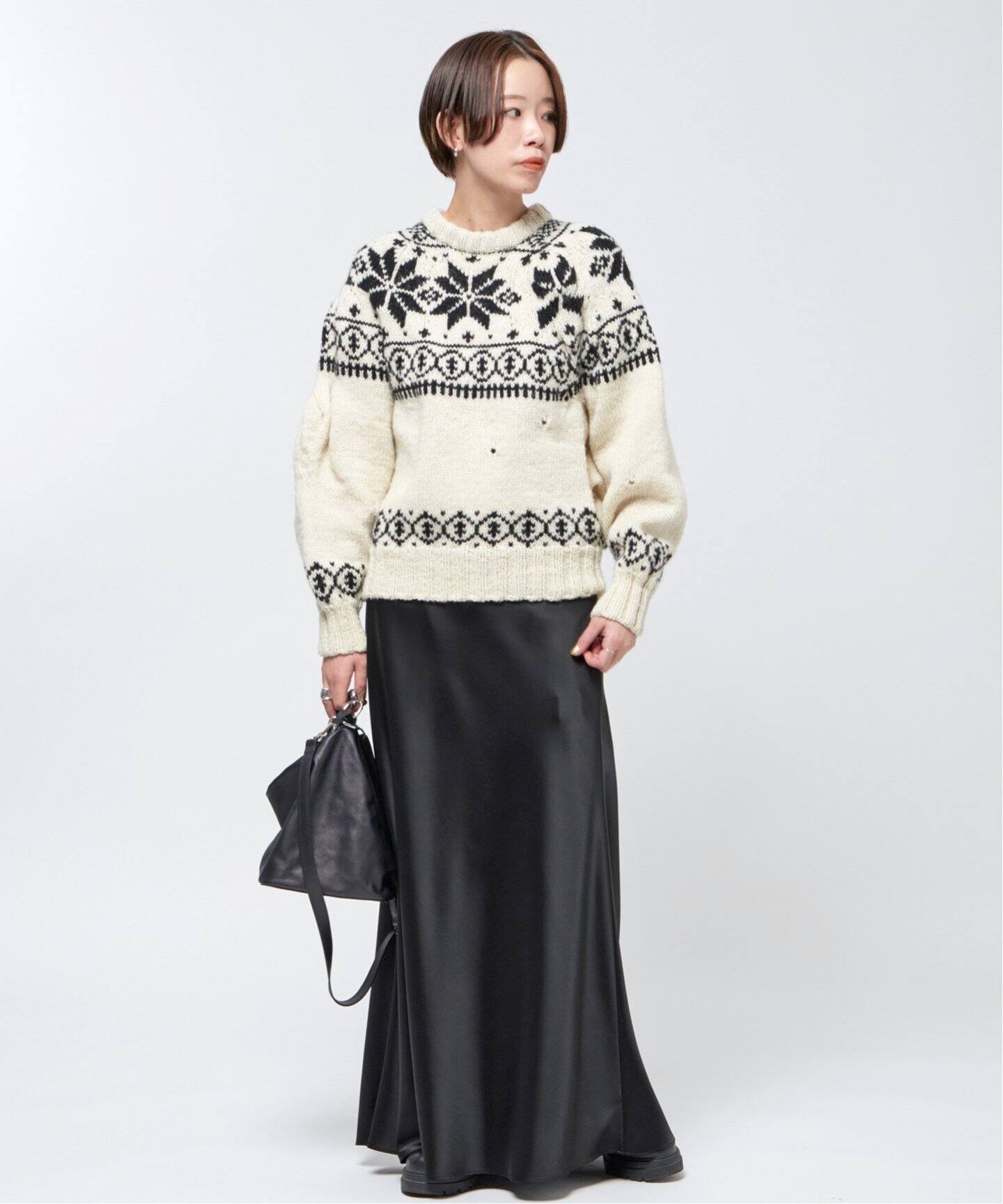 サテンフレアスカート（ロング・マキシ丈スカート）｜AP STUDIO  