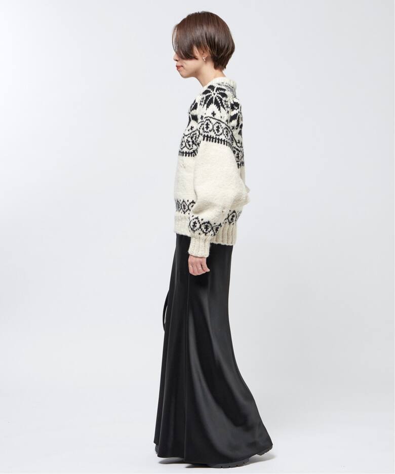 サテンフレアスカート（ロング・マキシ丈スカート）｜AP STUDIO  