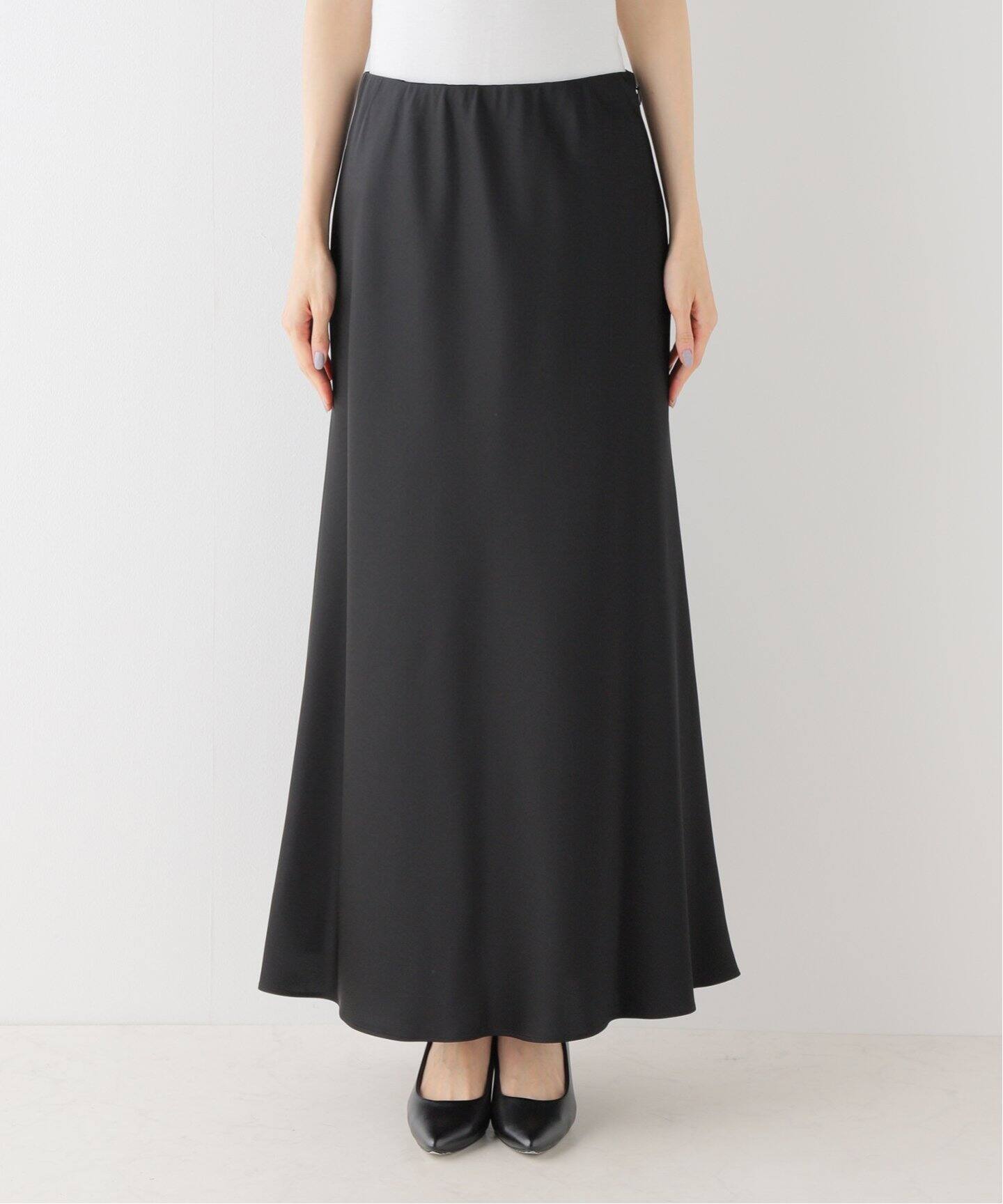 サテンフレアスカート（ロング・マキシ丈スカート）｜AP STUDIO  