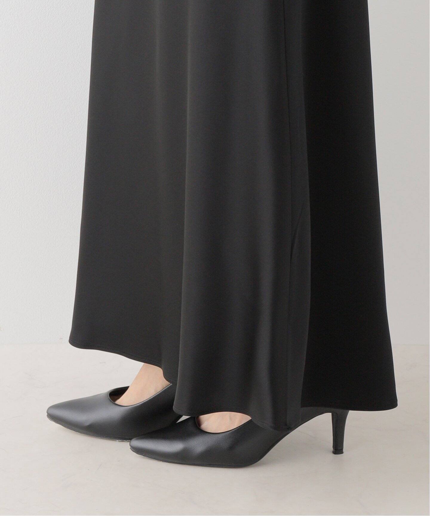 サテンフレアスカート（ロング・マキシ丈スカート）｜AP STUDIO  