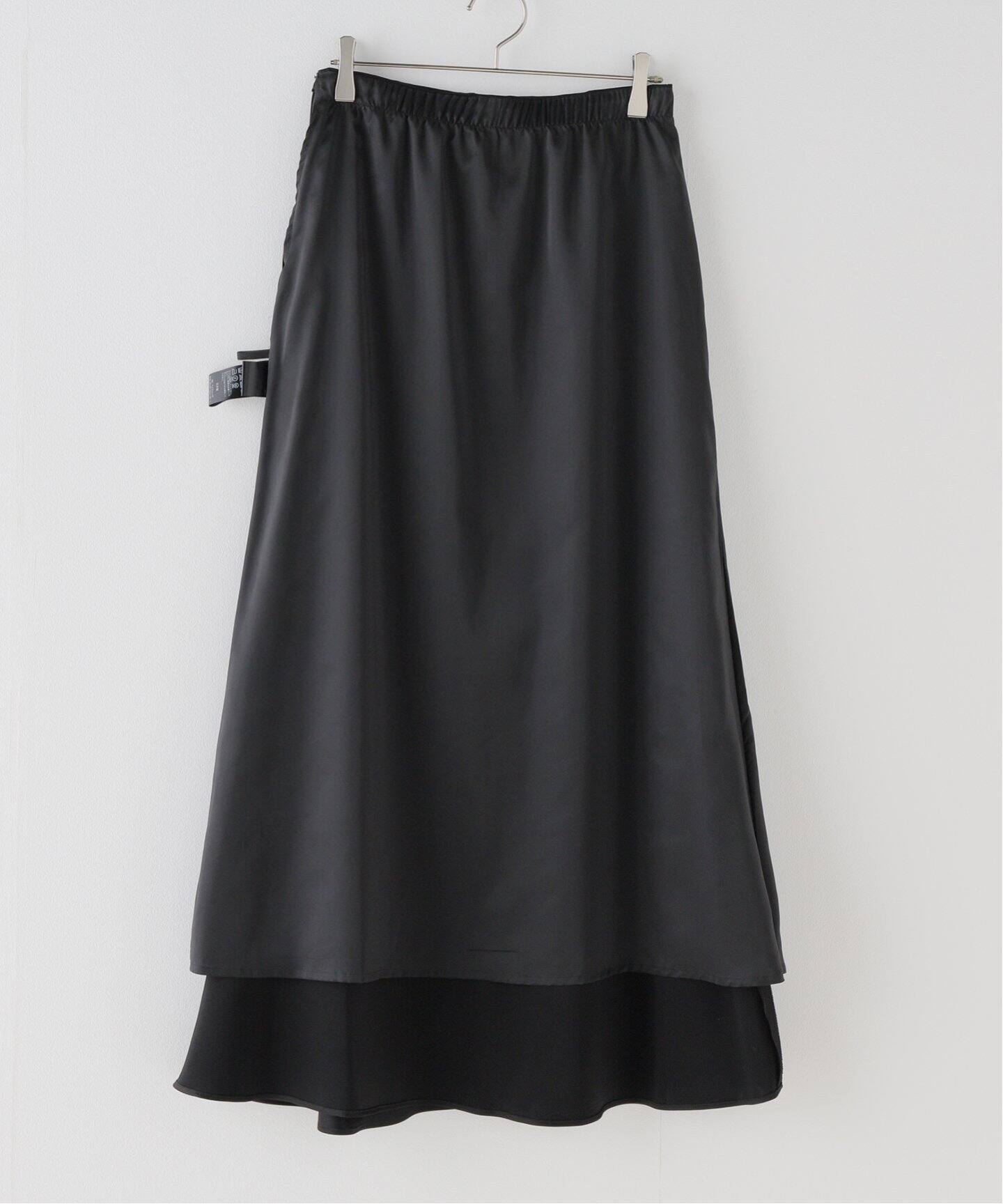 サテンフレアスカート（ロング・マキシ丈スカート）｜AP STUDIO  