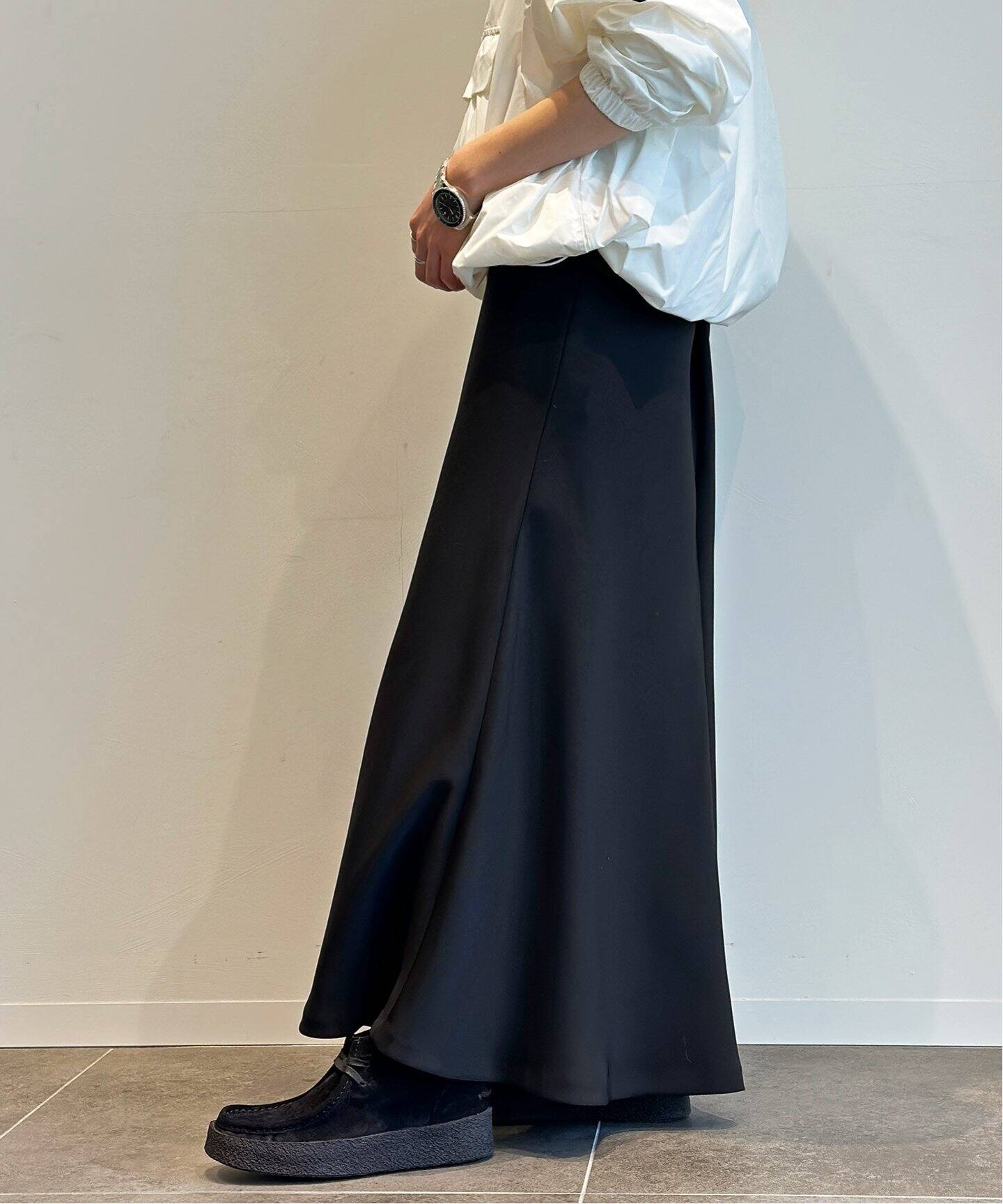 追加》SCENTOF ツイルフレアスカート（ロング・マキシ丈スカート）｜AP  