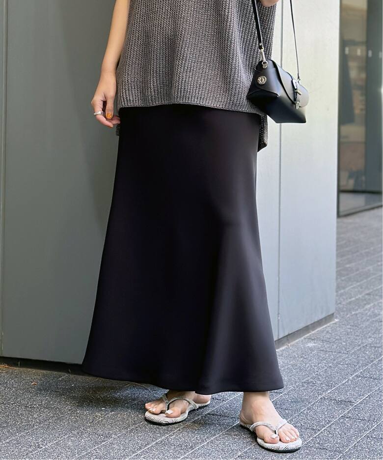 New ツイルフレアスカート（ロング・マキシ丈スカート）｜AP STUDIO  