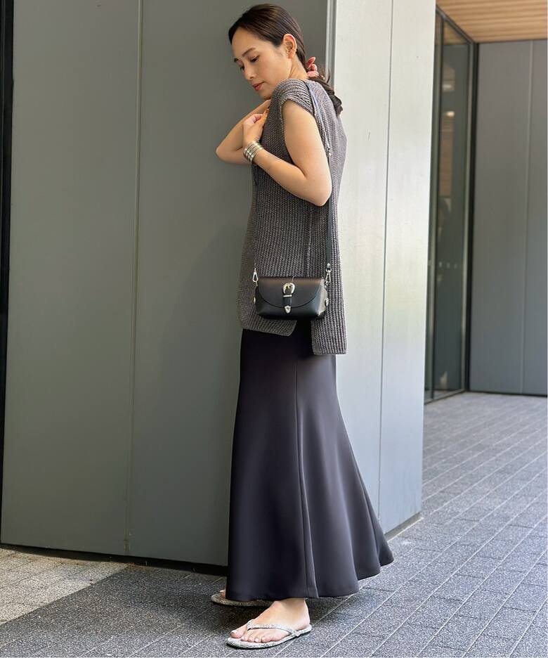 New ツイルフレアスカート（ロング・マキシ丈スカート）｜AP STUDIO  