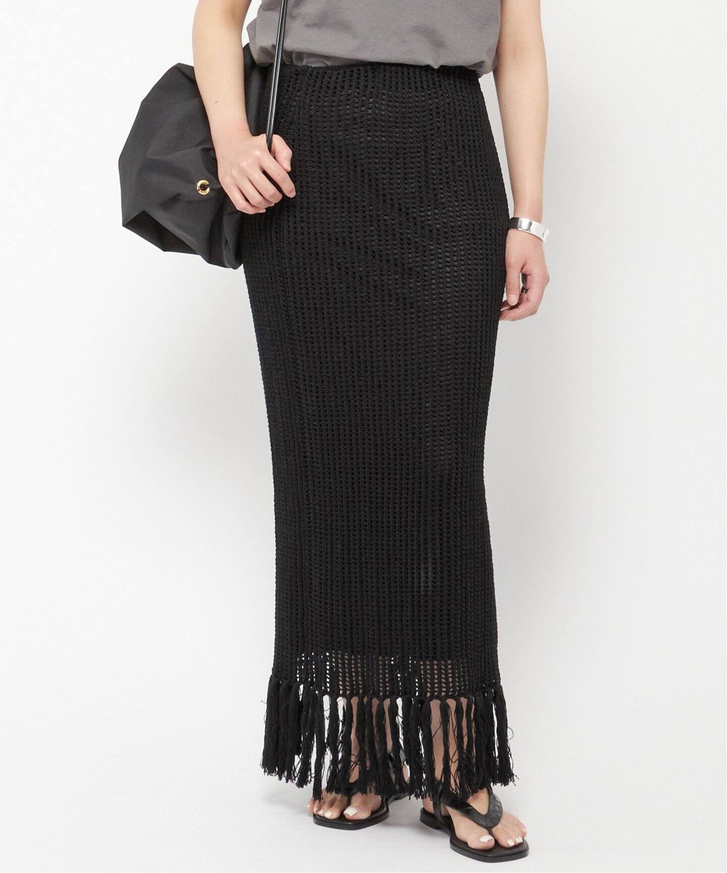 EBONY/エボニー FRINGE TIGHT SKIRT