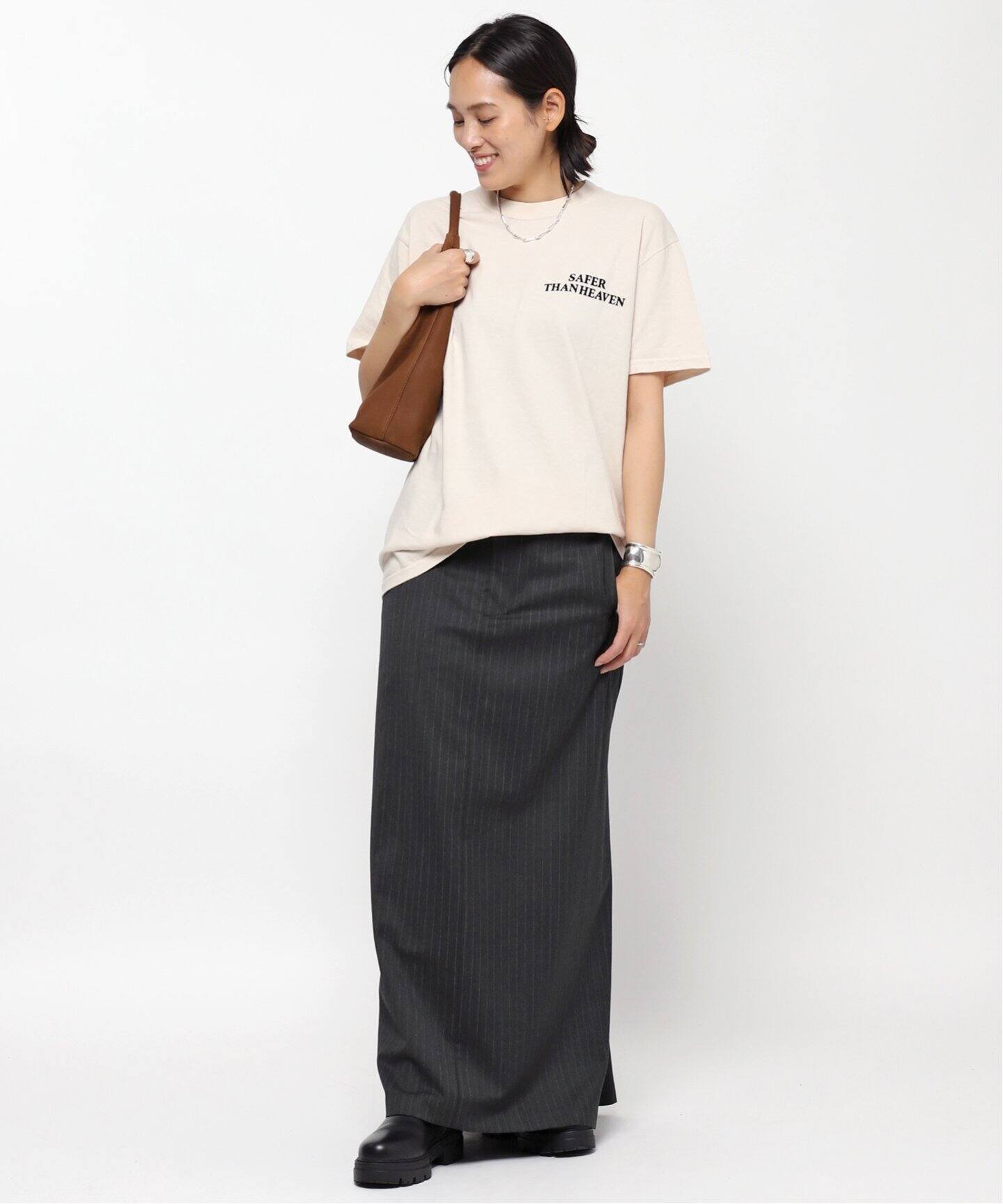 ストライプロングスカート（ロング・マキシ丈スカート）｜AP STUDIO  