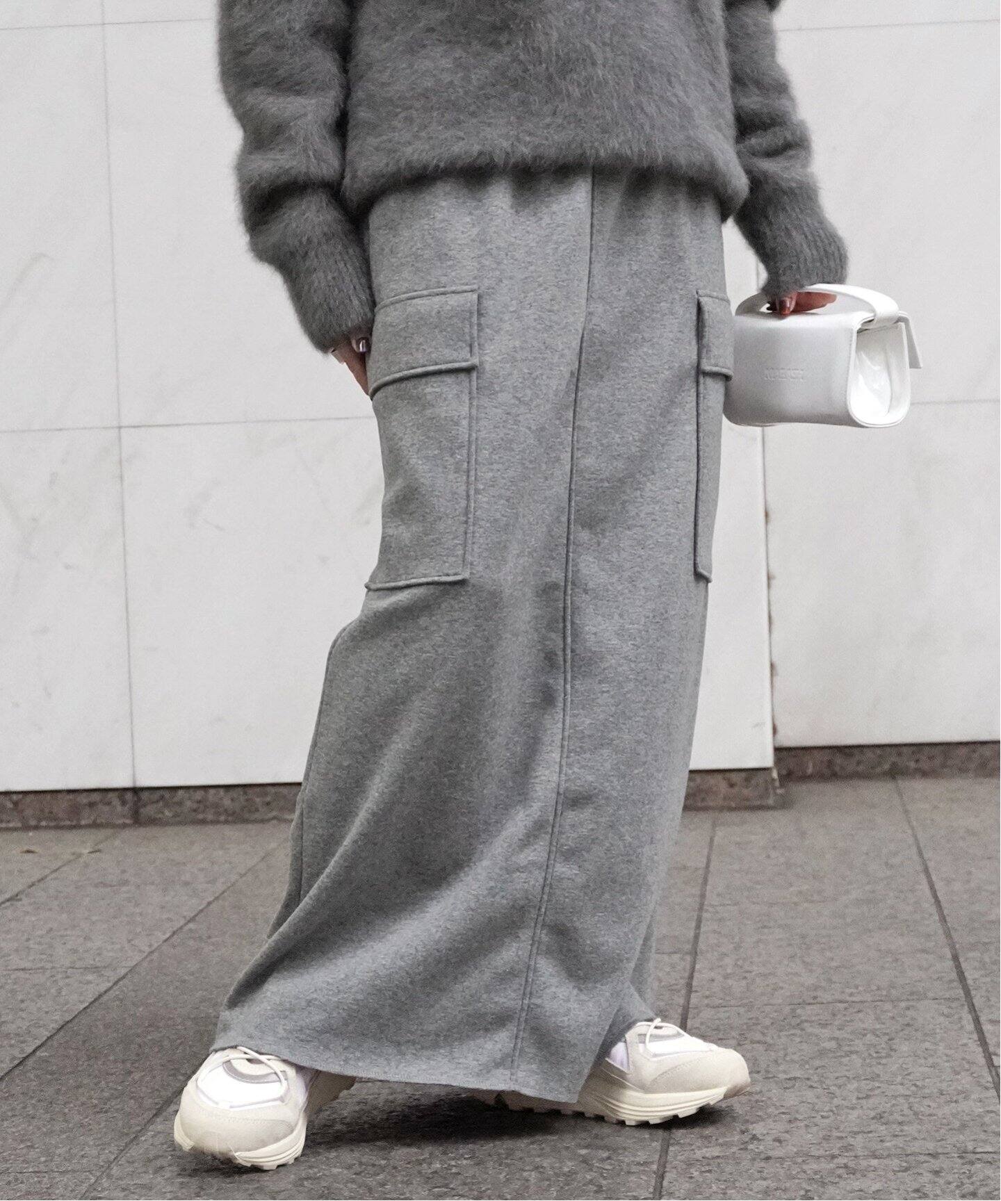 Warm Sweat Cargo Skirt（ロング・マキシ丈スカート）｜AP STUDIO  